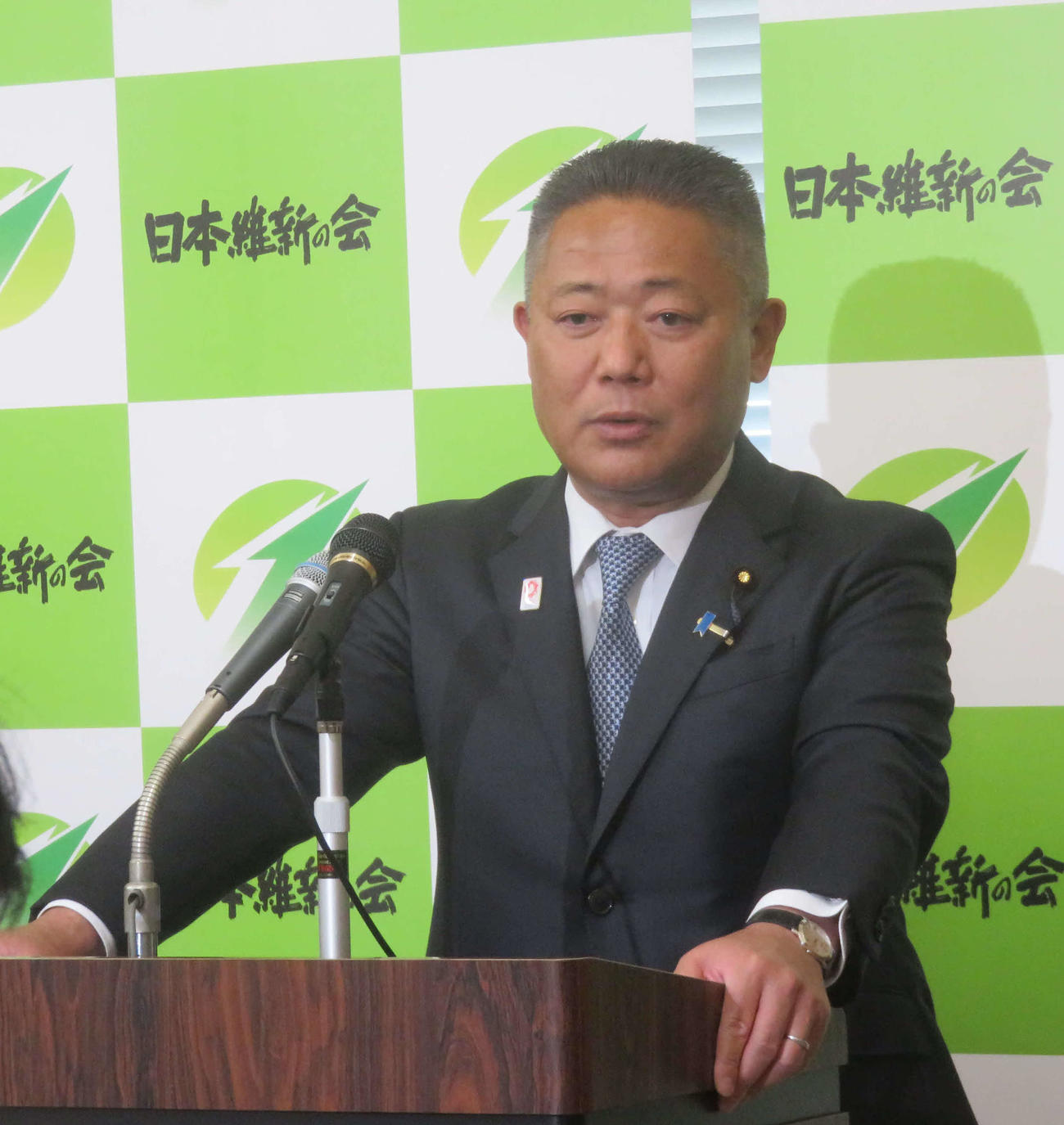 日本維新の会・馬場伸幸代表（2023年4月撮影）