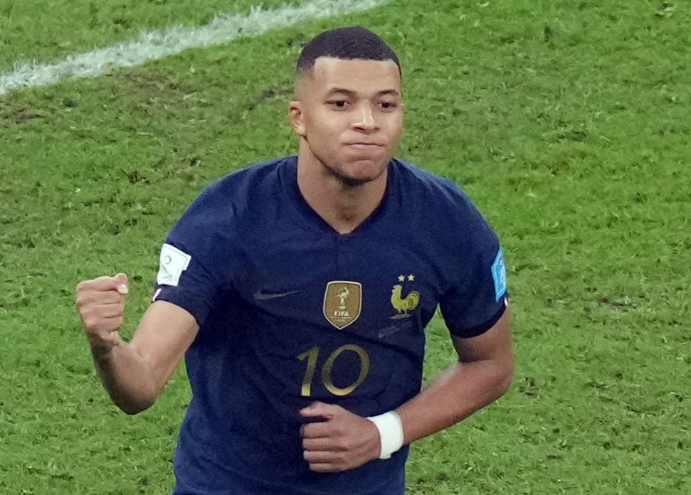 フランス代表エムバペ（2022年撮影）