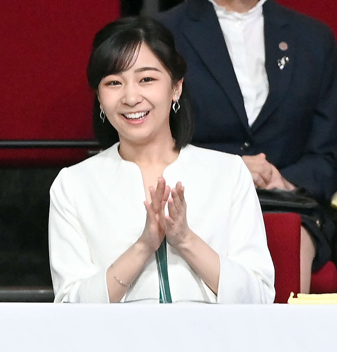 「第22回東京都障害者ダンス大会ドレミファダンスコンサート」に出席された秋篠宮家の次女佳子さま（撮影・たえ見朱実）
