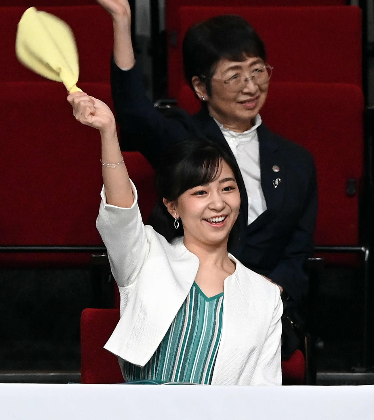 「第22回東京都障害者ダンス大会ドレミファダンスコンサート」に出席された秋篠宮家の次女佳子さま（撮影・たえ見朱実）
