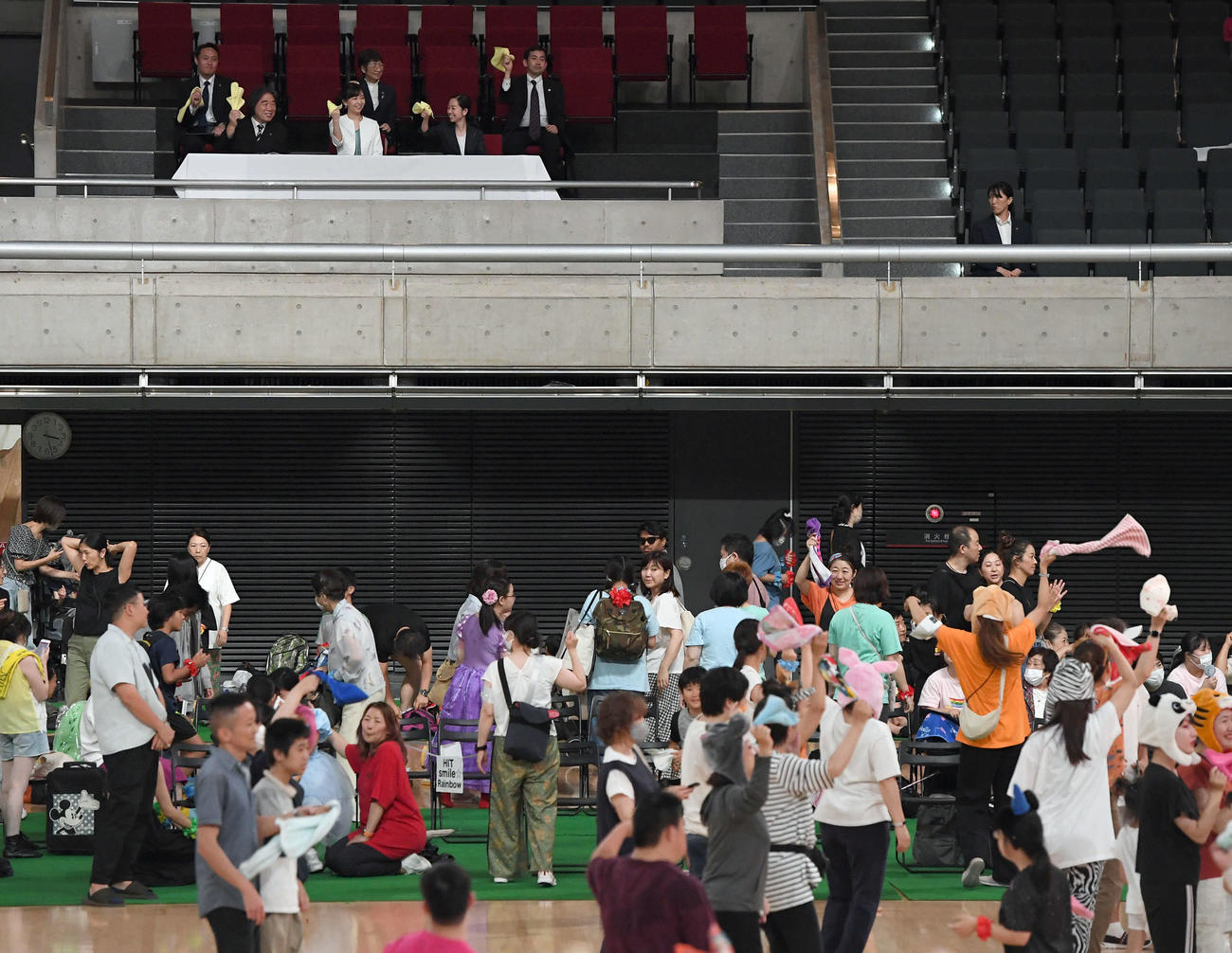 「第22回東京都障害者ダンス大会ドレミファダンスコンサート」に列席された秋篠宮家の次女佳子さま（撮影・たえ見朱実）