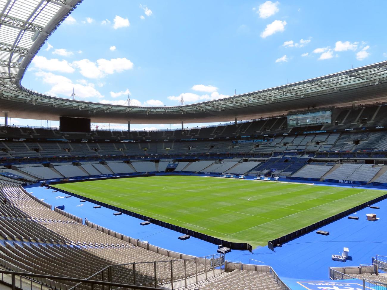 陸上、7人制ラグビーなどの会場となるスタッド・ド・フランス。サッカーとラグビーのフランス代表ホームスタジアム