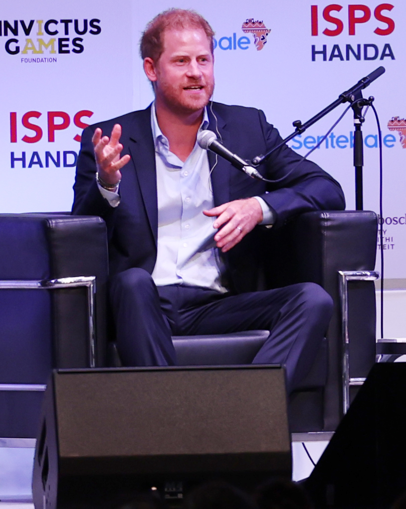 「ISPS・スポーツの力　特別サミット」に出席したヘンリー王子（撮影・野上伸悟）