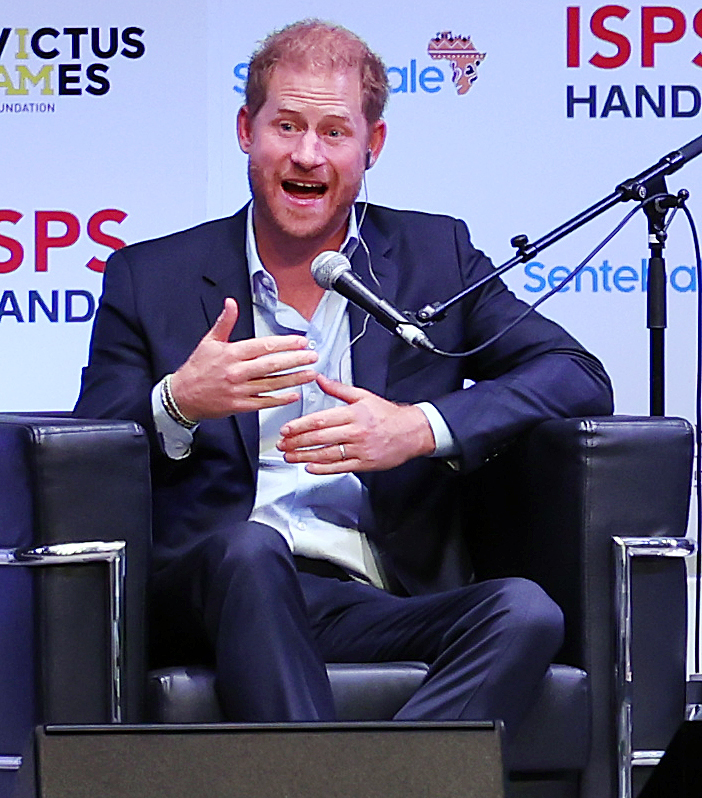 「ISPS・スポーツの力　特別サミット」に出席したヘンリー王子（撮影・野上伸悟）