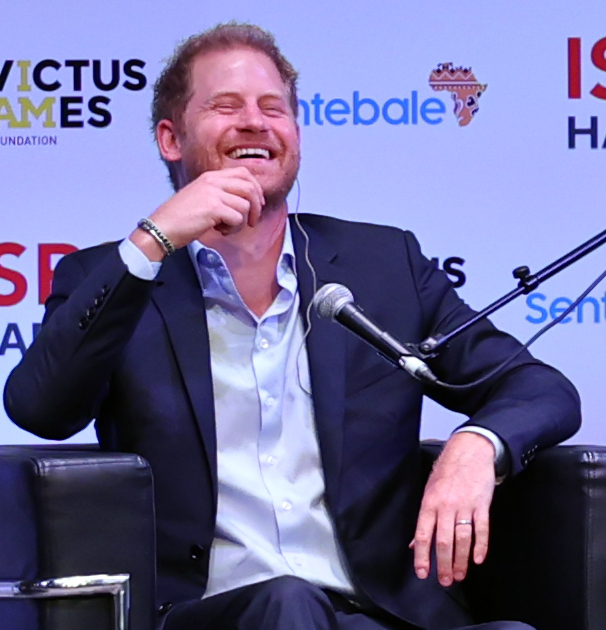 「ISPS・スポーツの力　特別サミット」に出席したヘンリー王子（撮影・野上伸悟）