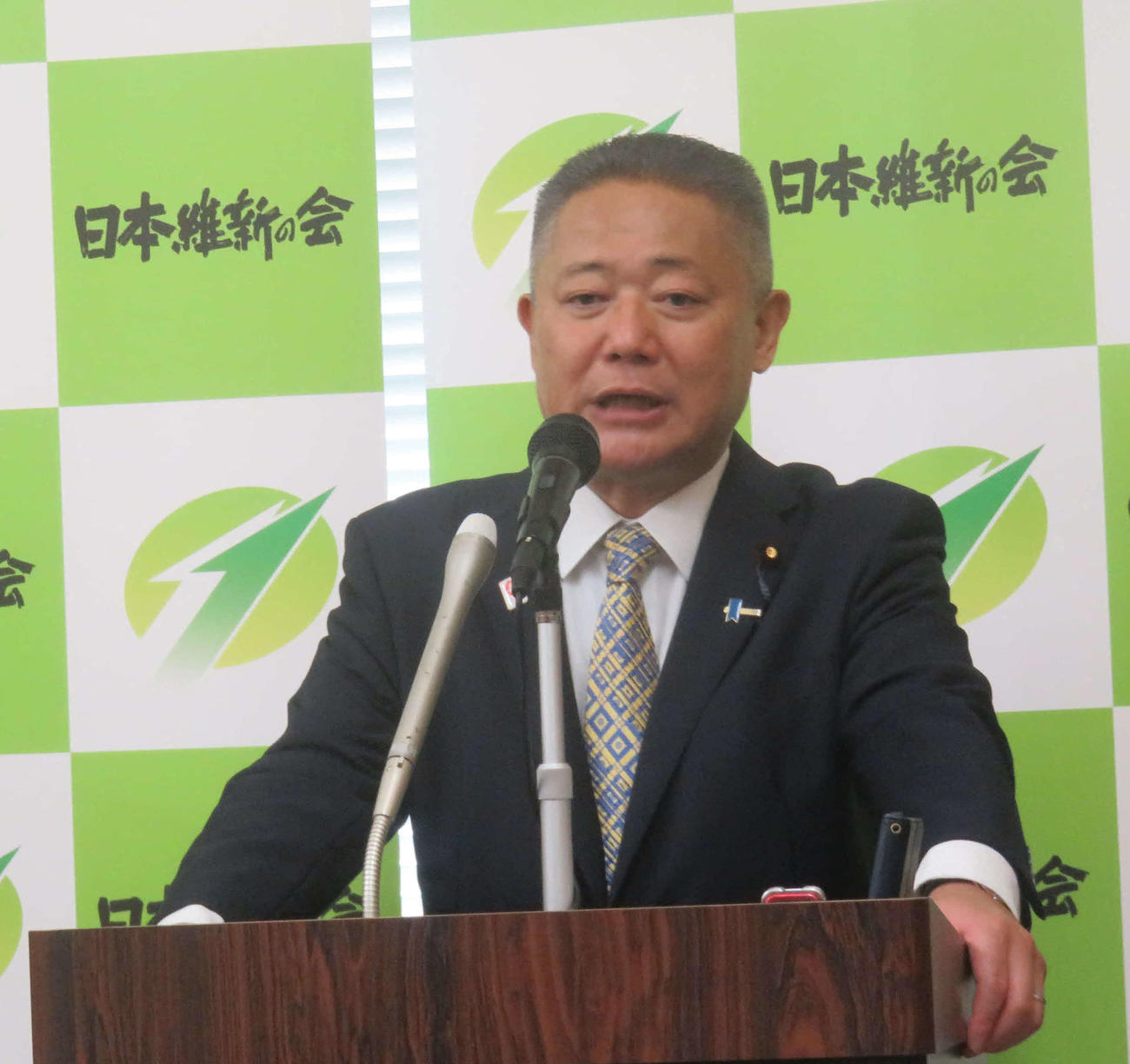 日本維新の会の馬場伸幸代表（2023年6月撮影）