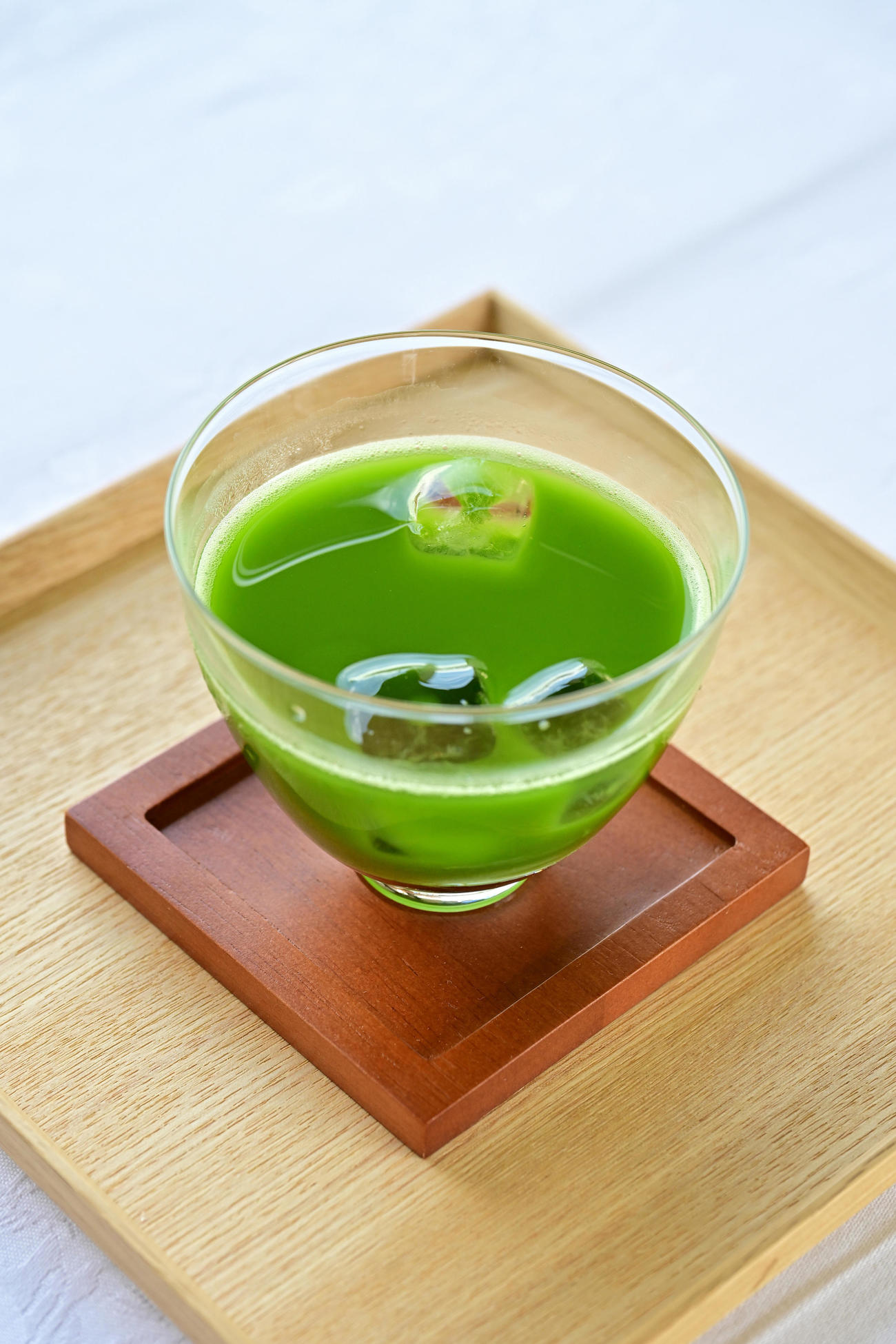 佐々木大地七段が午前のおやつに注文した「うれしの釜炒り抹茶」（日本将棋連盟提供）