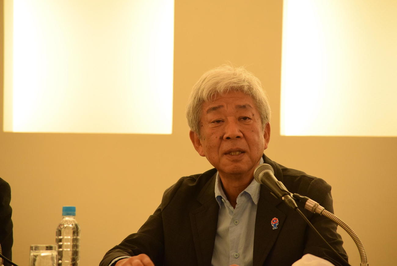 大阪・関西万博2025催事検討会議共同座長の大崎洋氏（撮影・阪口孝志）