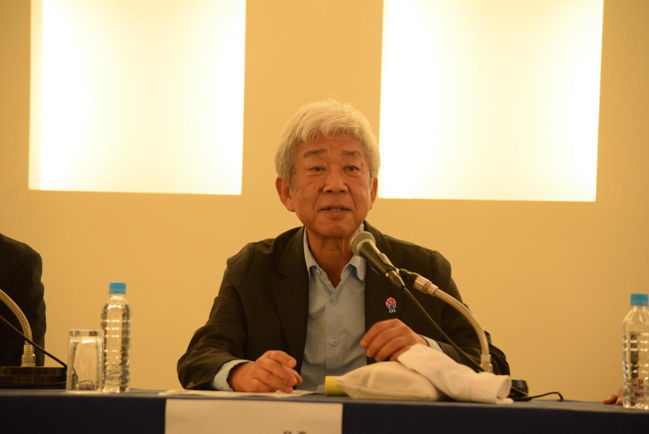 大阪・関西万博2025催事検討会議共同座長の大崎洋氏（撮影・阪口孝志）