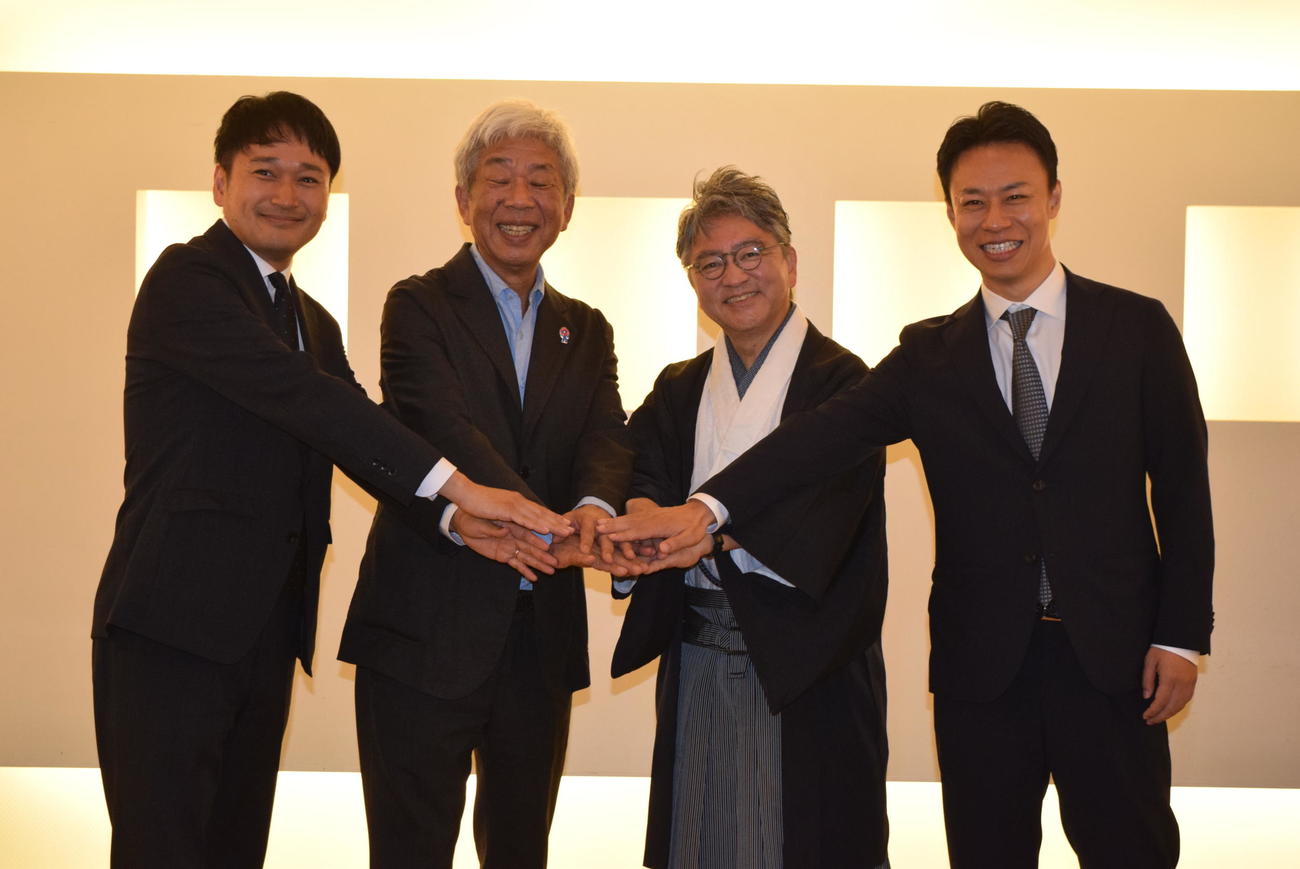 大阪・関西万博2025催事検討会議共同座長の大崎洋氏（撮影・阪口孝志）