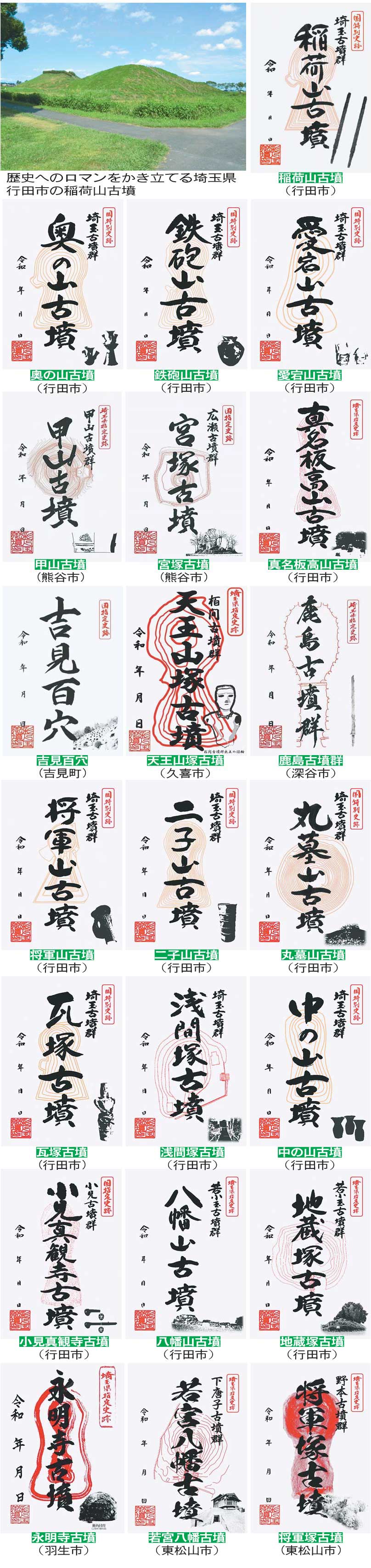 22カ所の「御墳印」