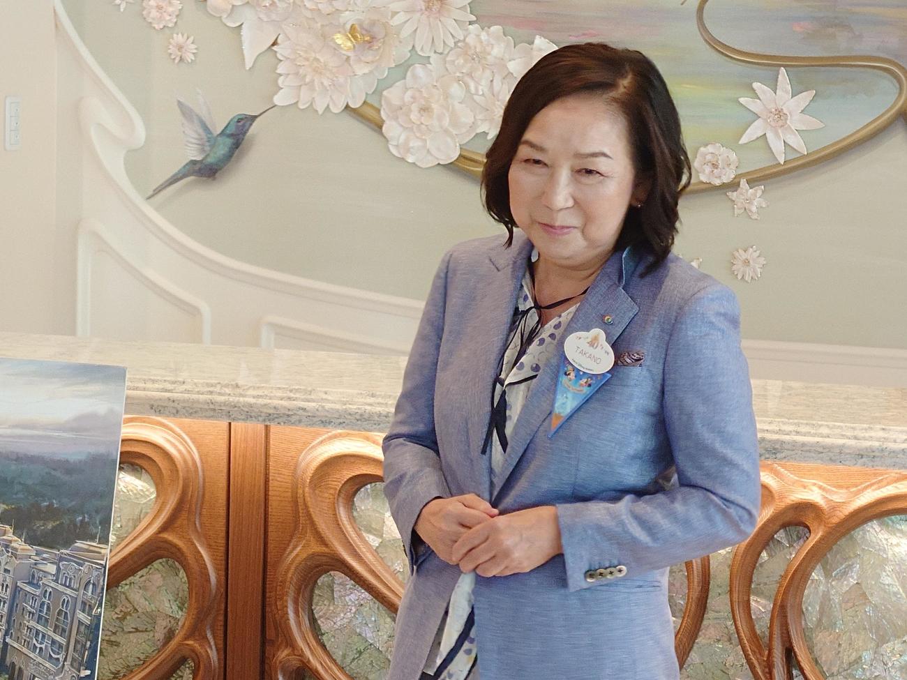 オリエンタルランドの高野由美子会長兼CEO（撮影・寺沢卓）