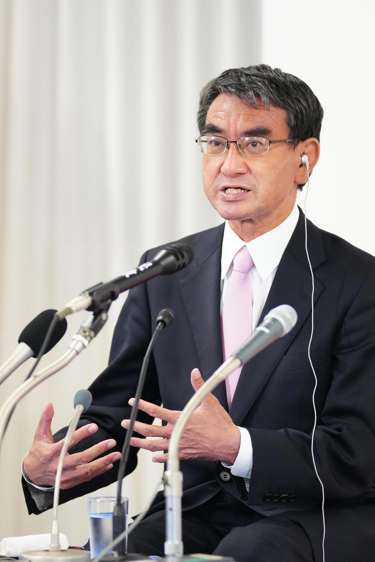 河野太郎氏（2021年10月31日撮影）