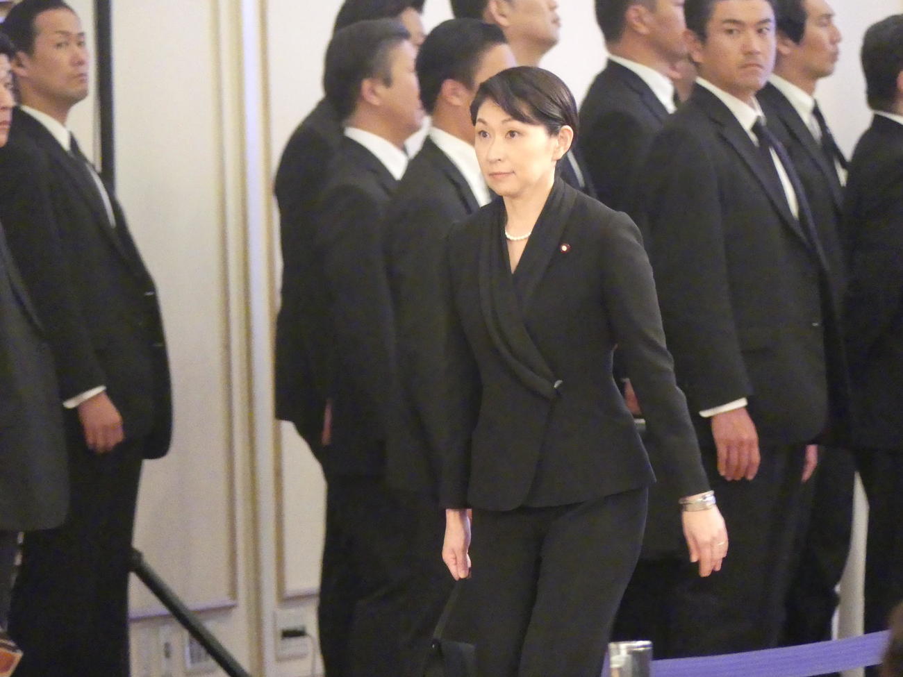 青木幹雄氏のお別れの会に出席した自民党の小渕優子組織運動本部長（撮影・中山知子）