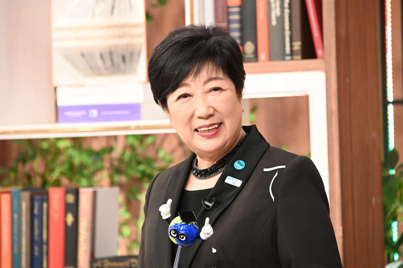 日本テレビ系「世界一受けたい授業」に出演する小池百合子知事