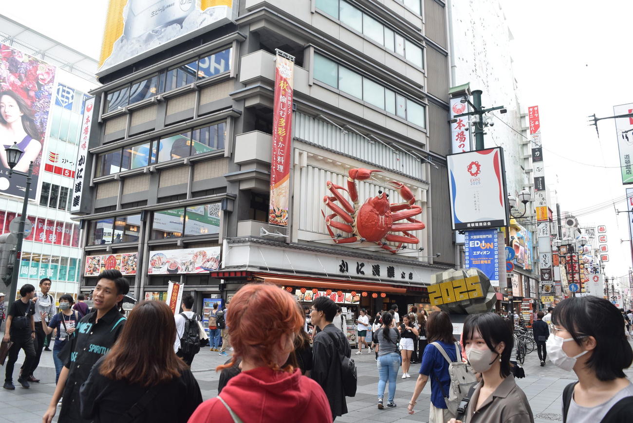 いつもの道頓堀。アレ決定でどうなる？（撮影・阪口孝志）