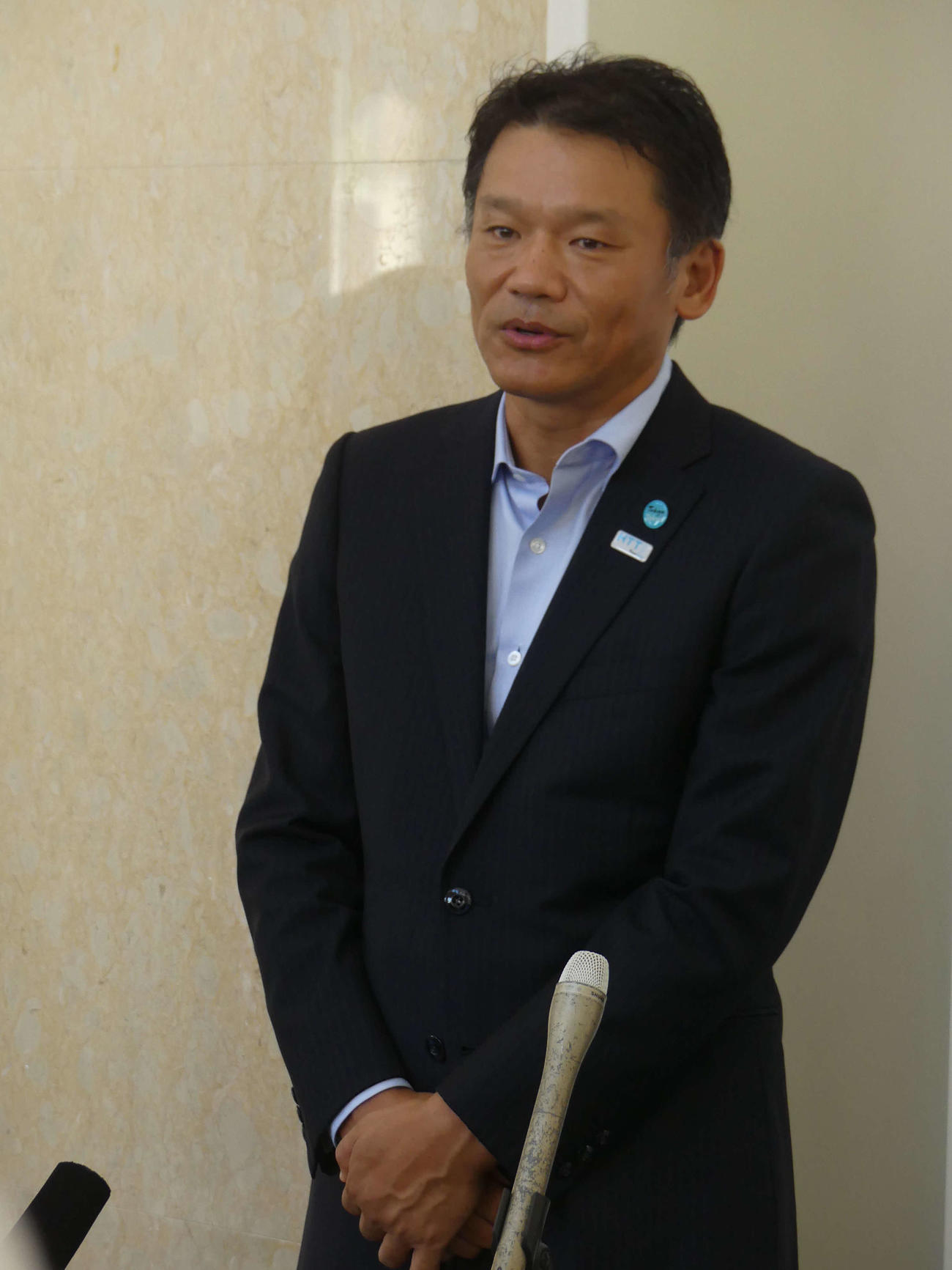 東京都副知事に再任されたヤフー元社長の宮坂学氏（撮影・中山知子）