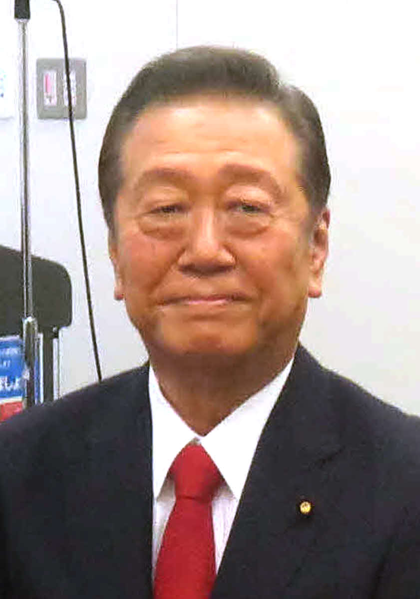 小沢一郎氏（2020年8月撮影）