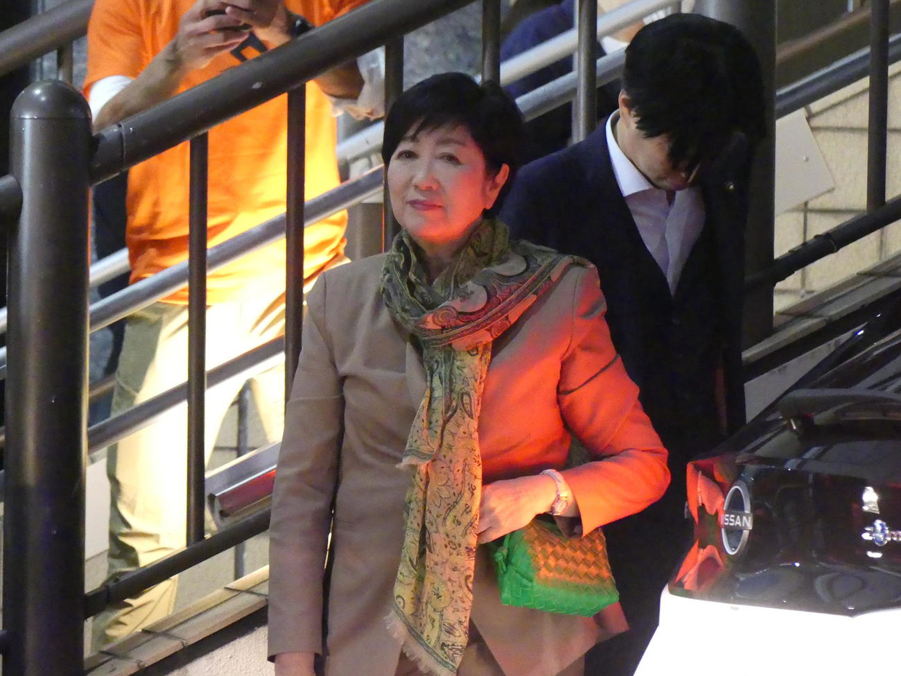 東京都議補選立川市選挙区に出馬した都民ファーストの会候補の応援に入った小池百合子都知事（撮影・中山知子）