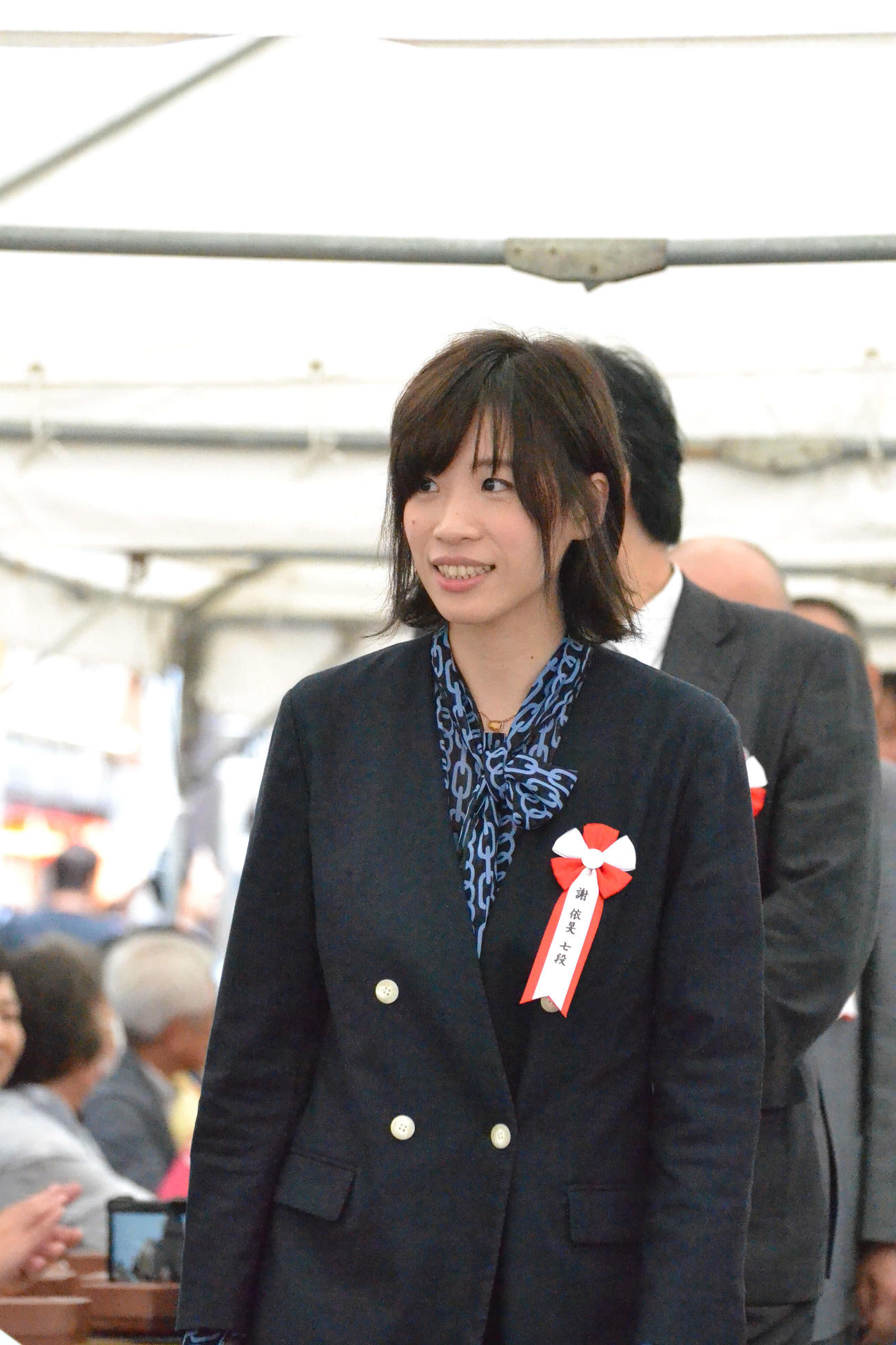 「湘南ひらつか囲碁まつり」のゲスト棋士の目玉として参加した謝依旻七段
