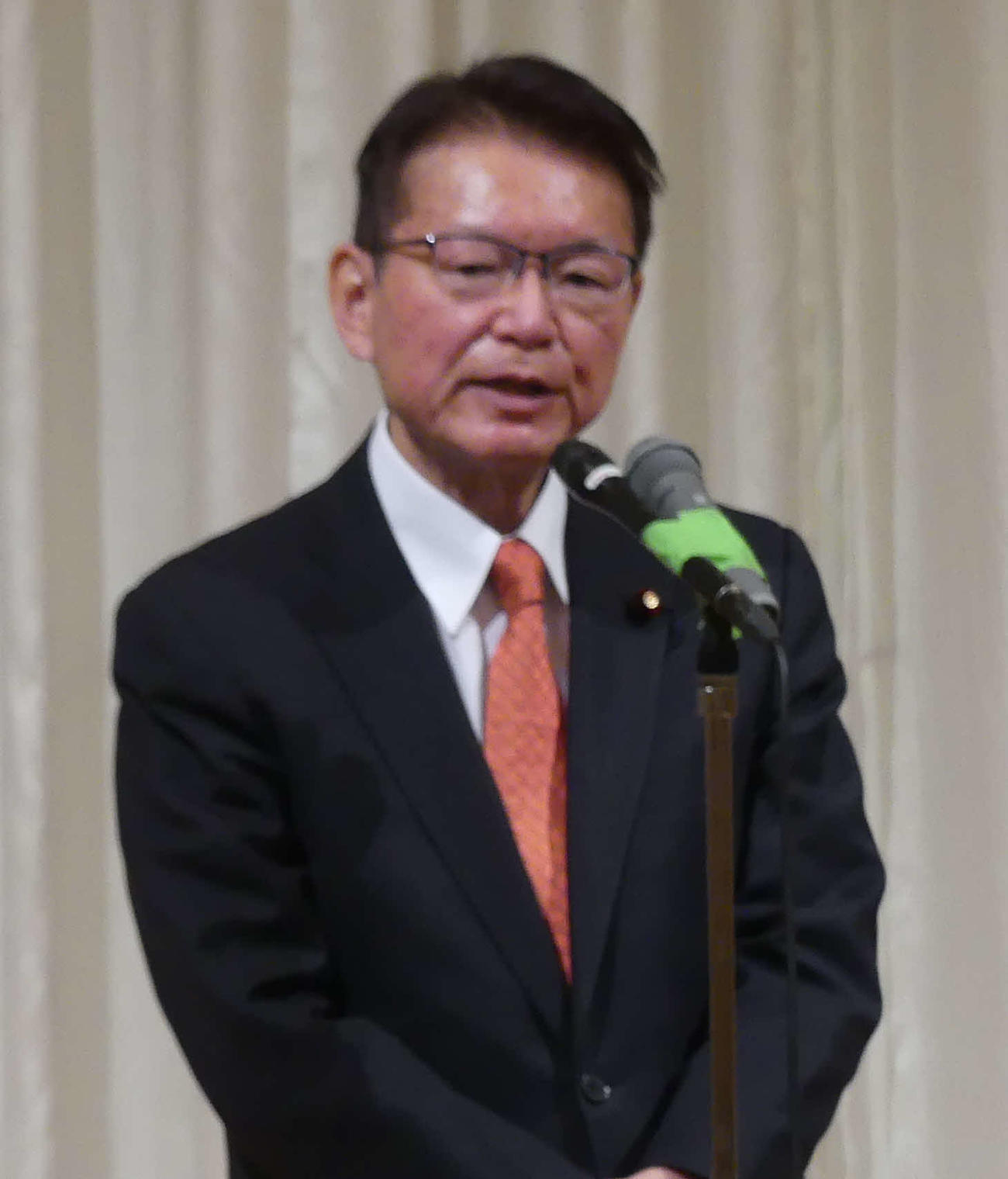 立憲民主党の長妻昭政調会長（2023年2月26日撮影）