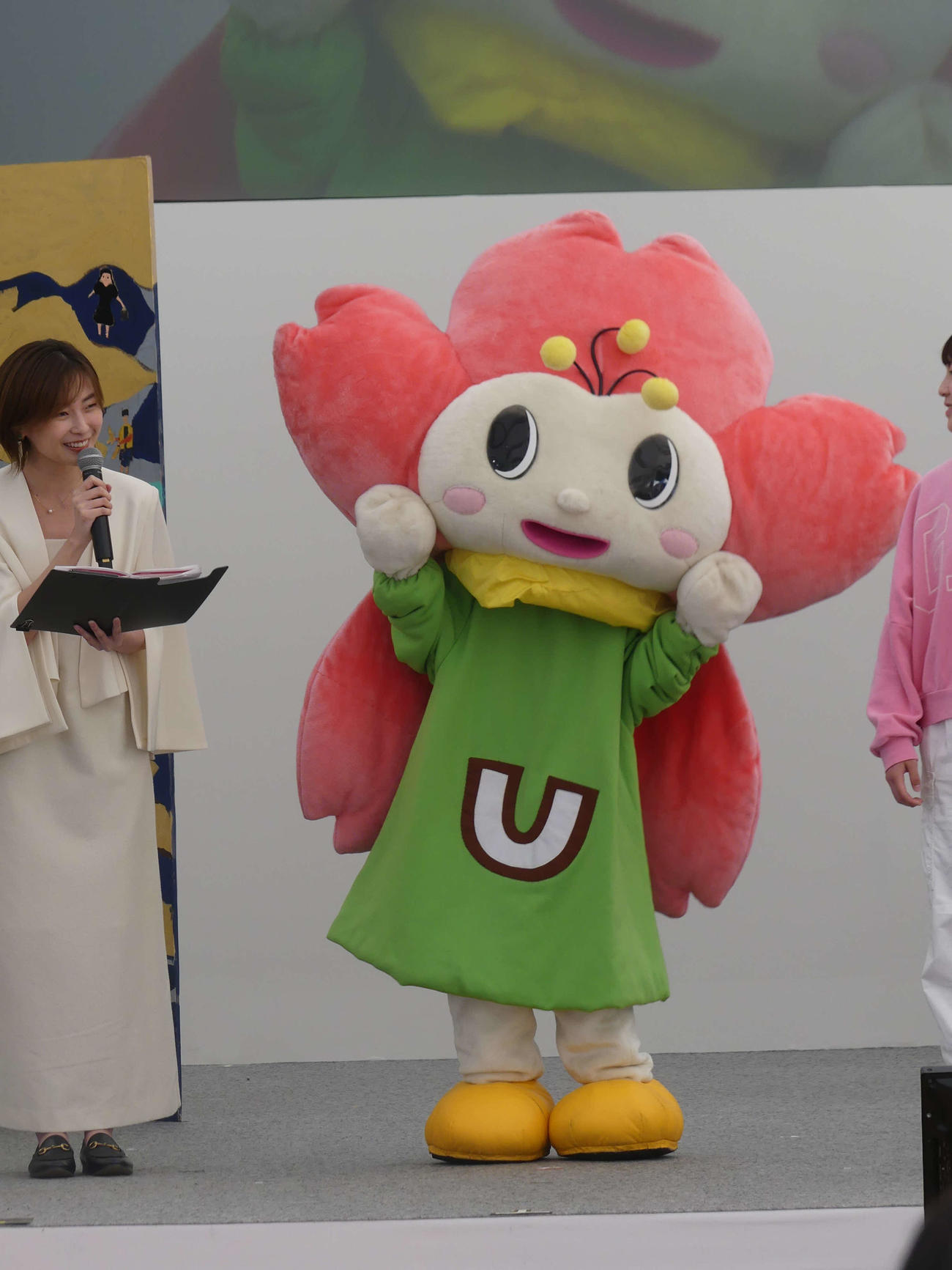 上野恩賜公園公式キャラクター、うえのん（撮影・中山知子）