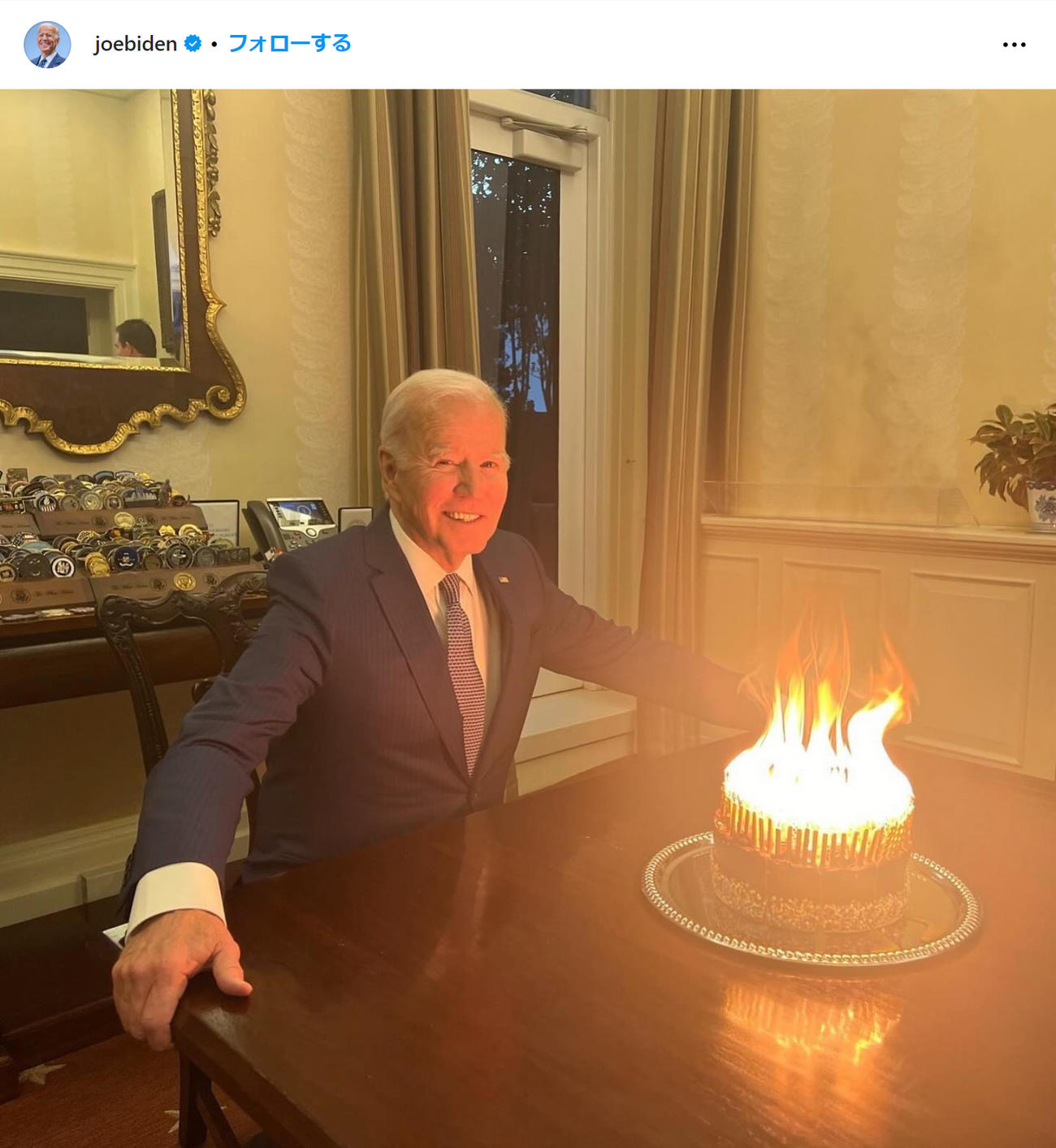 バイデン米大統領のインスタグラムから