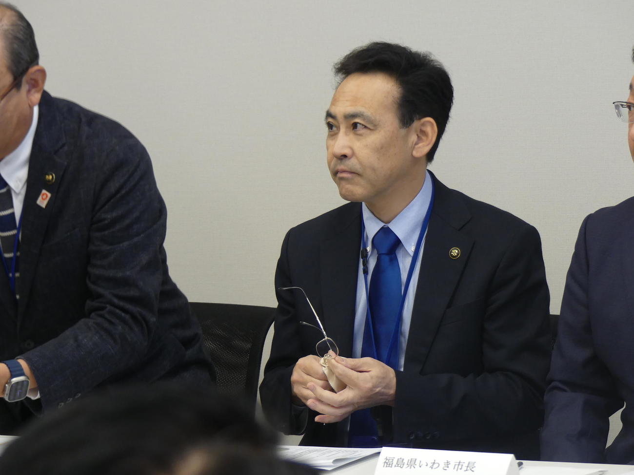国会内で開かれた超党派のライドシェア勉強会に出席した北海道函館市の大泉潤市長（撮影・中山知子）