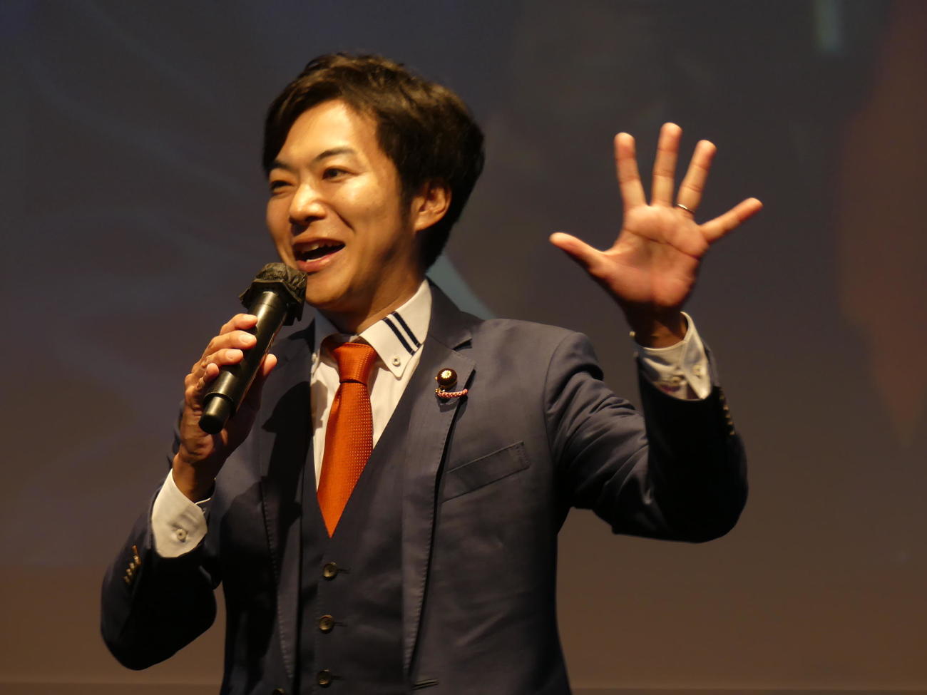 音喜多駿政調会長（2023年9月18日撮影）