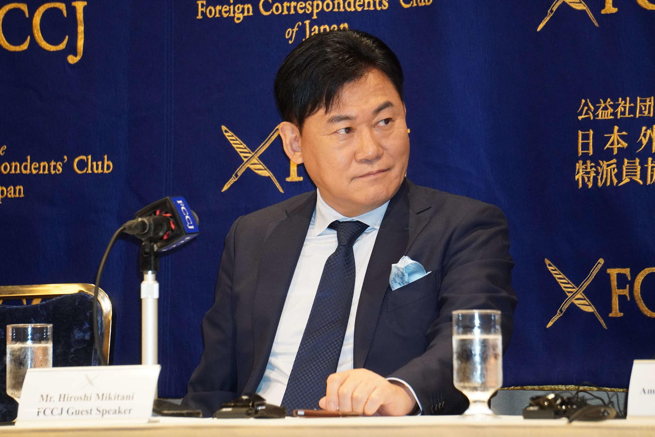 楽天グループの三木谷浩史会長兼社長（2022年5月16日撮影）