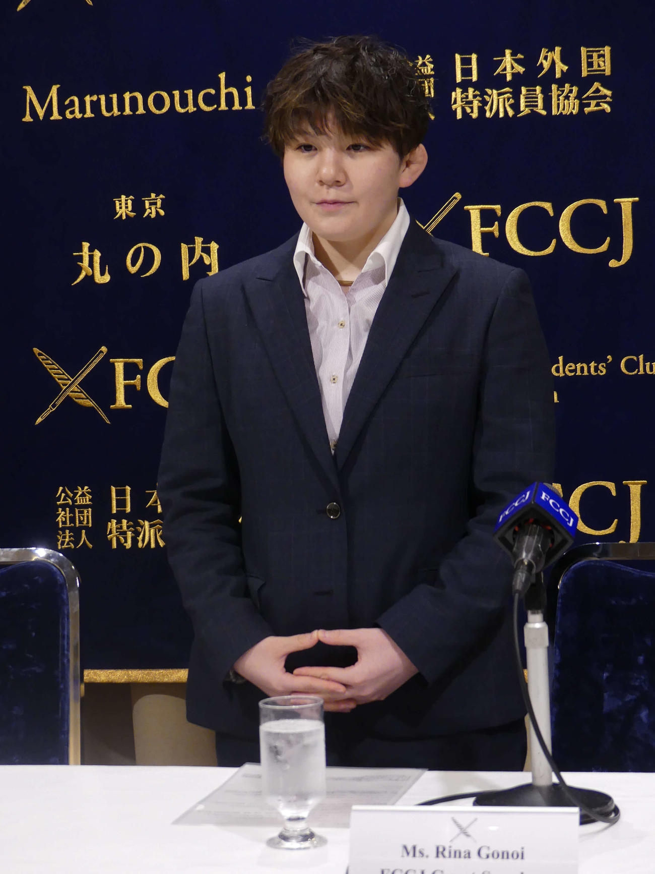 日本外国特派員協会で会見した五ノ井里奈さん（撮影・中山知子）