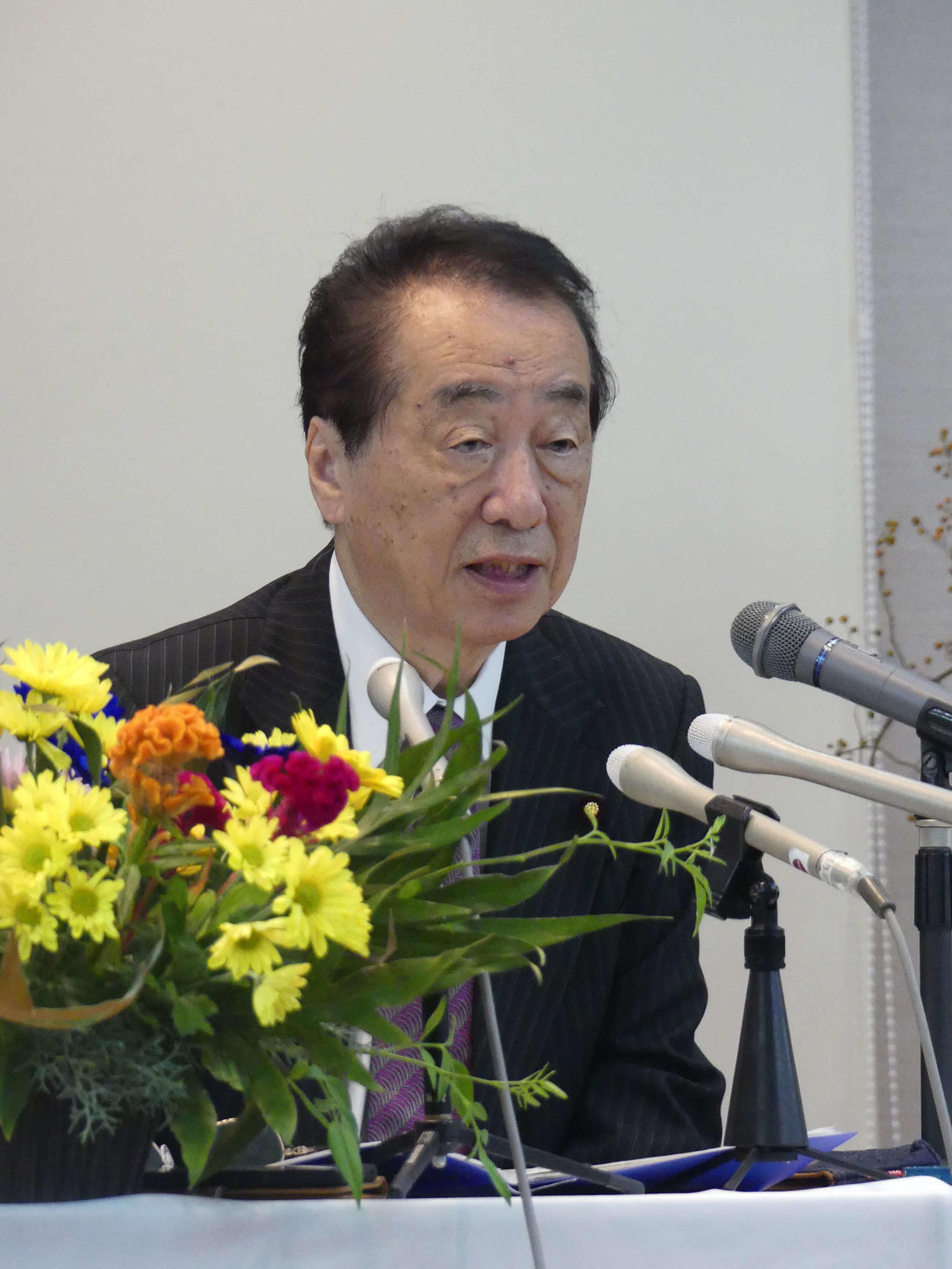 立憲民主党の菅直人元首相（2023年11月5日撮影）