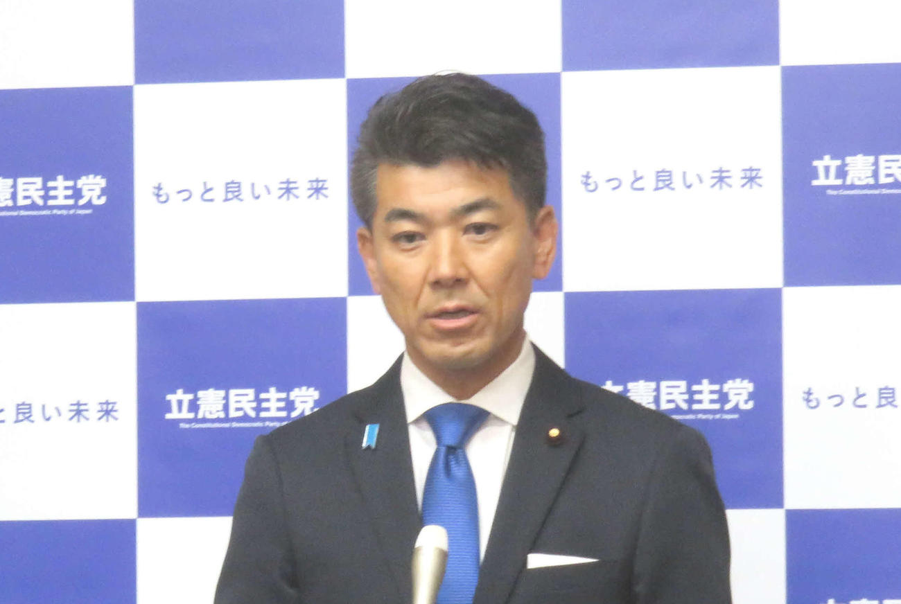 立憲民主党の泉健太代表（2023年10月撮影）
