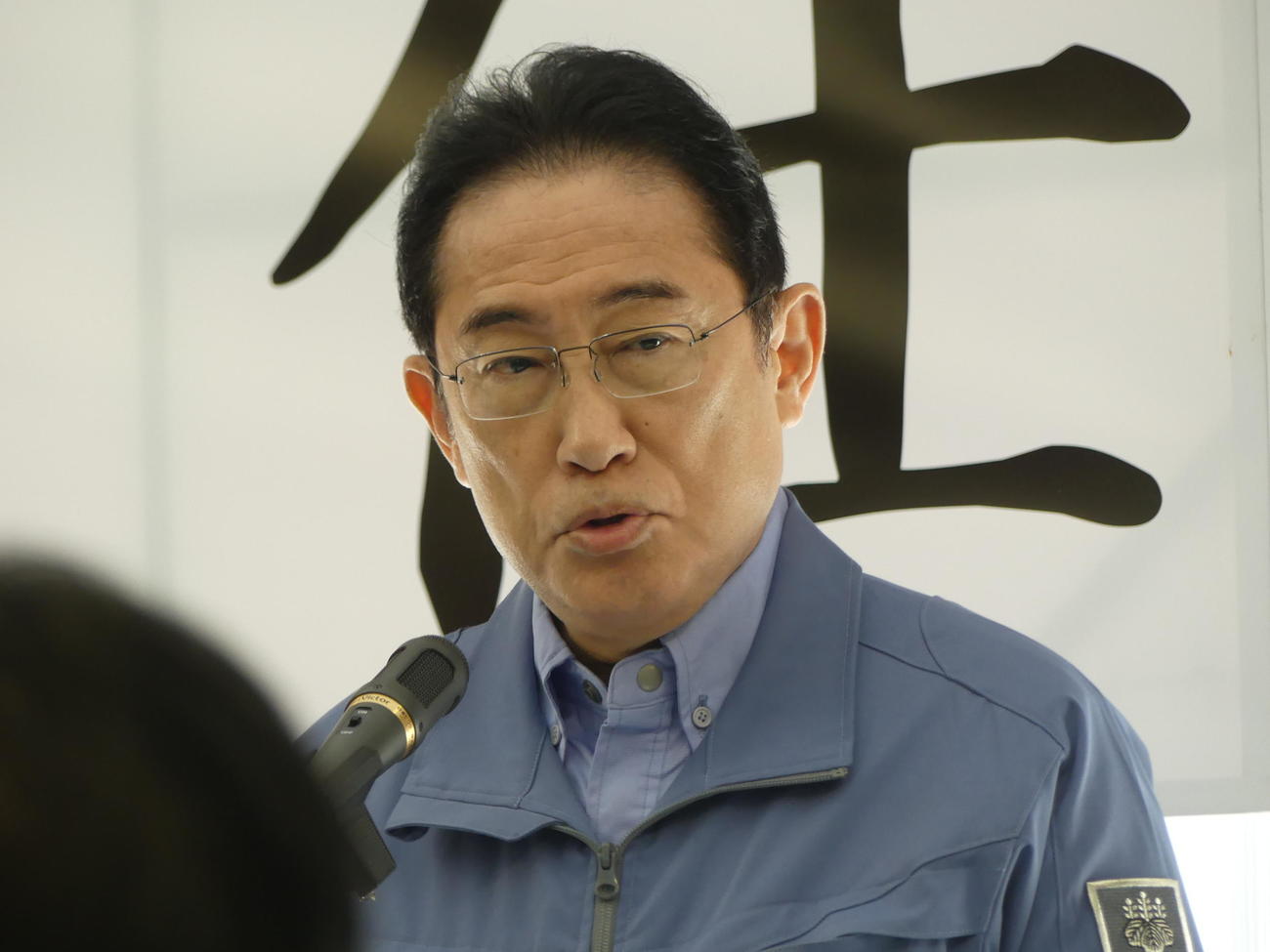 4年ぶりに開かれた自民党の仕事始めであいさつする岸田文雄首相（撮影・中山知子）