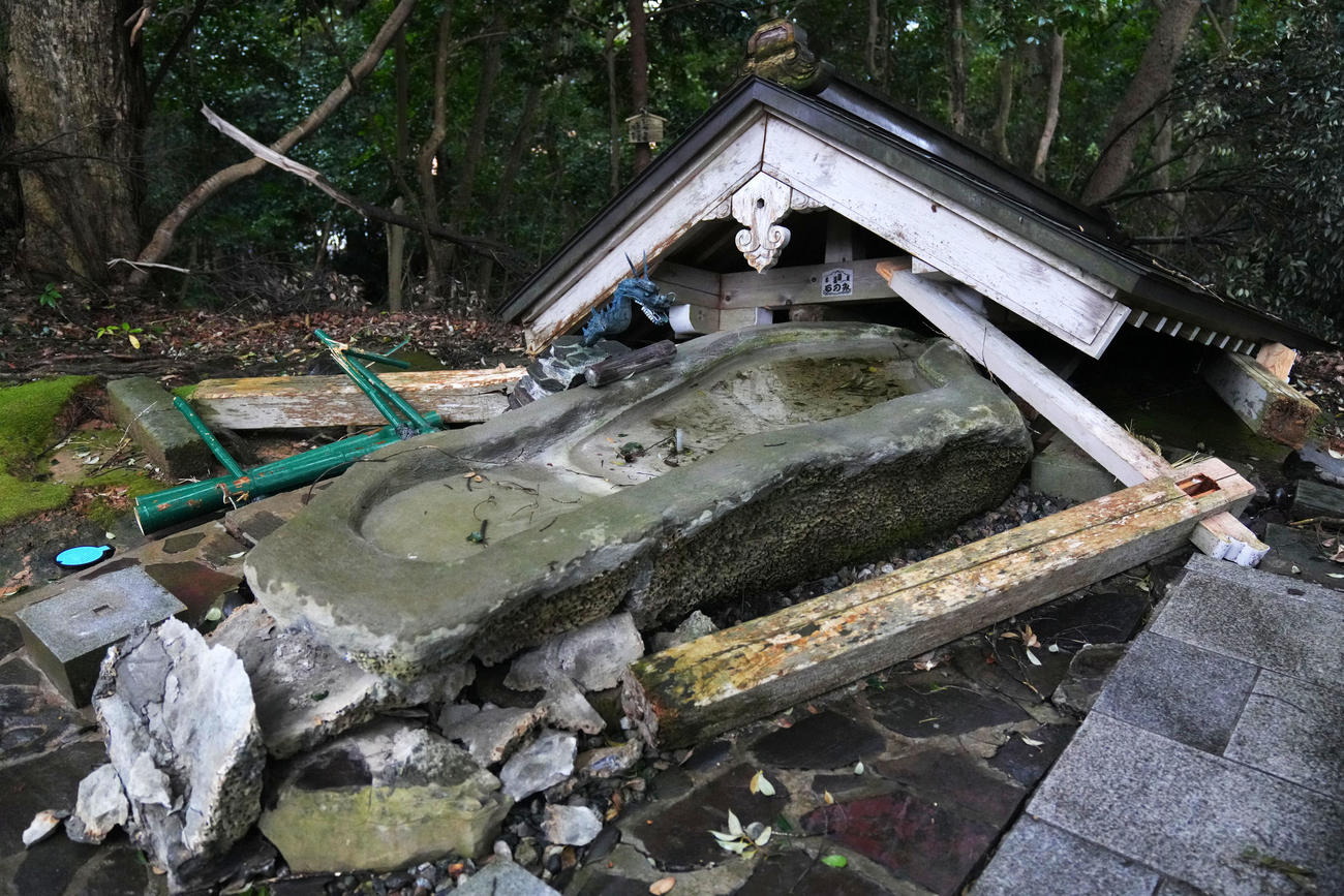 能登半島地震により被災した須須神社（撮影・横山健太）