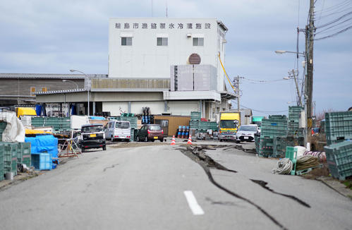 輪島市漁業製氷冷蔵施設も甚大な被害を受けていた