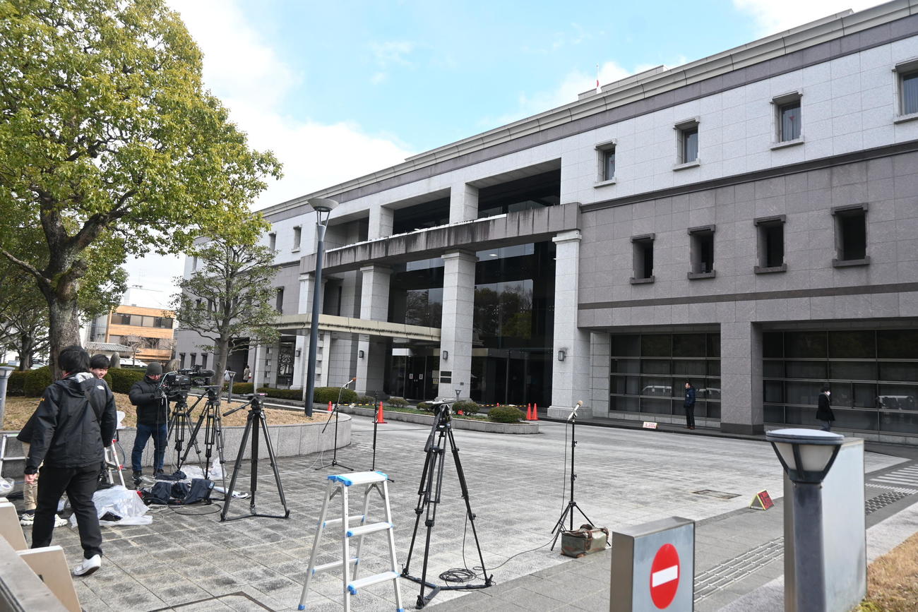 京都アニメーション放火殺人事件の」判決公判が開かれた京都地裁（撮影・松浦隆司）
