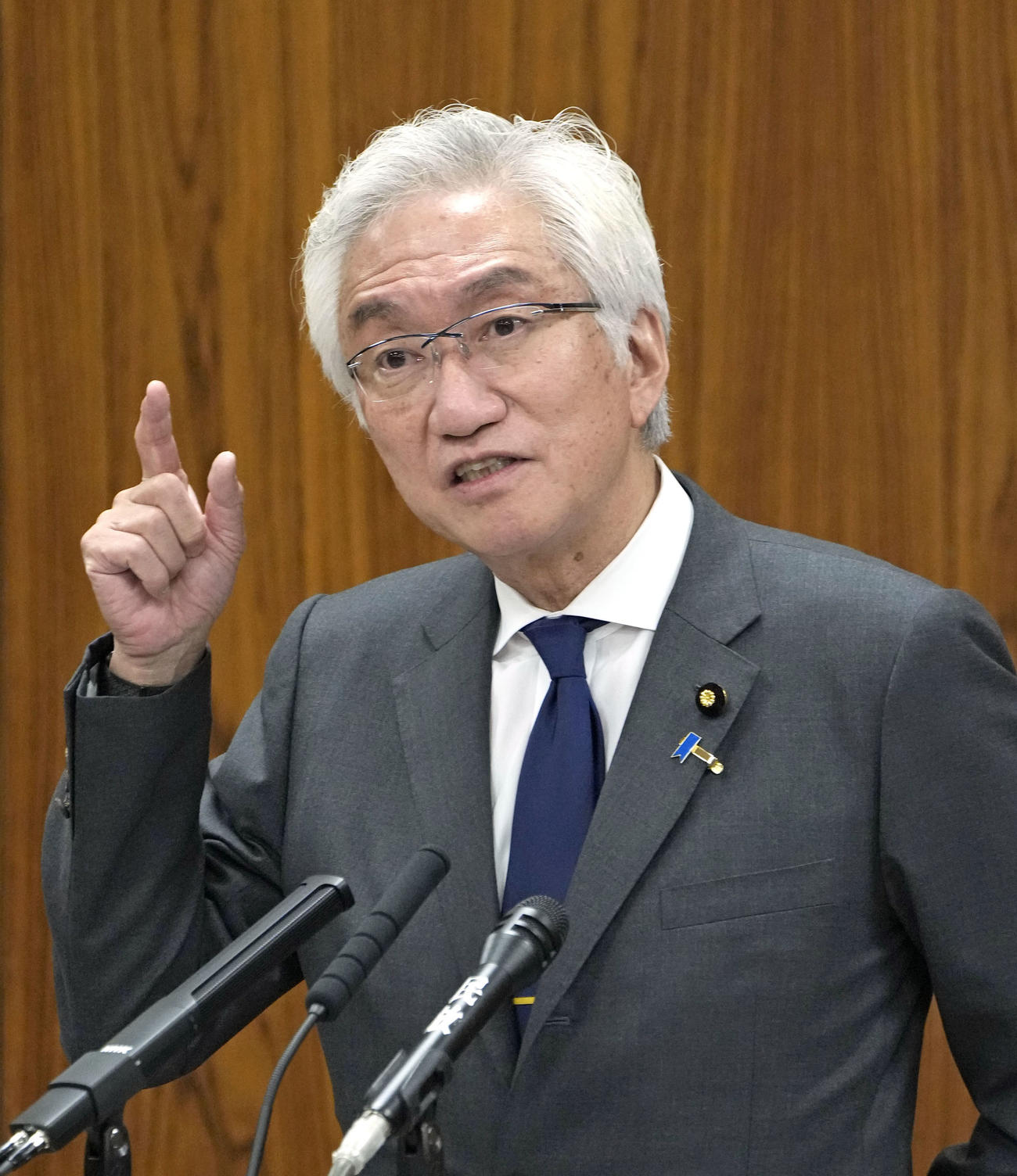 自民党派閥の政治資金パーティー裏金事件を受けた参院の政治倫理審査会で発言する西田昌司元政調会長代理（共同）