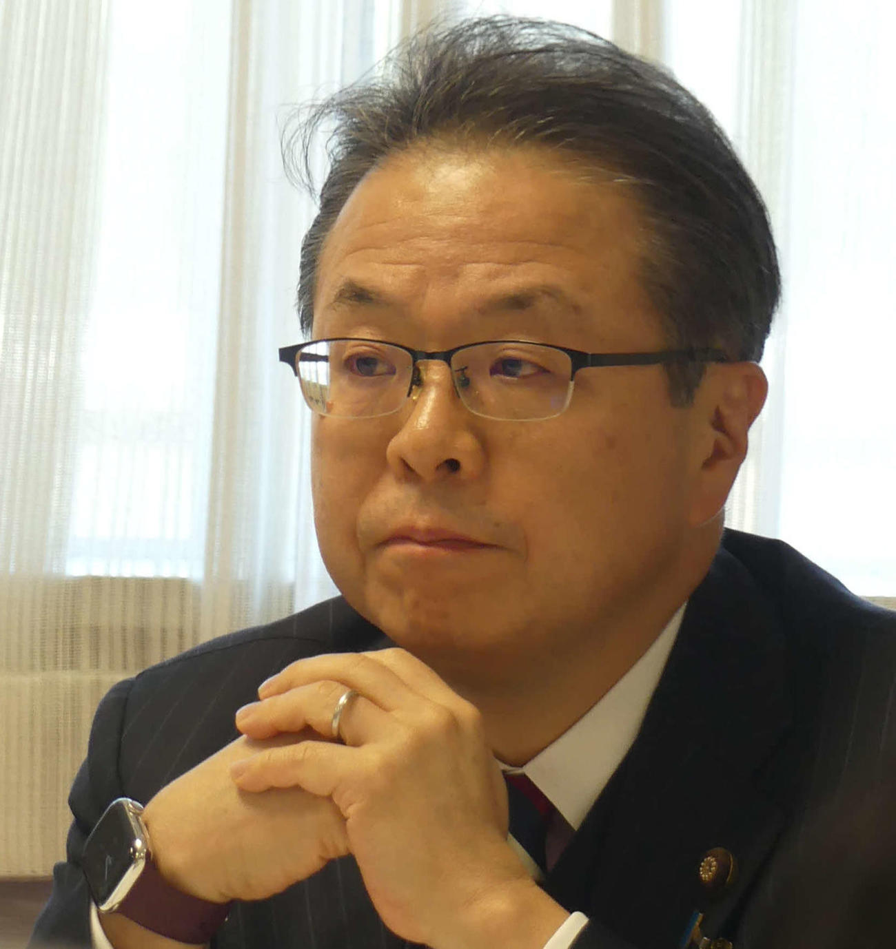 世耕弘成前参院幹事長（2023年10月撮影）