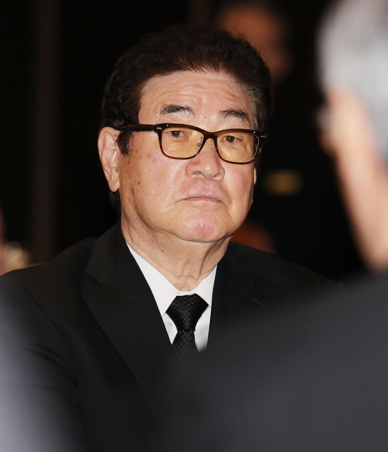 伊集院静さんお別れの会に参列した山本浩二氏（撮影・野上伸悟）