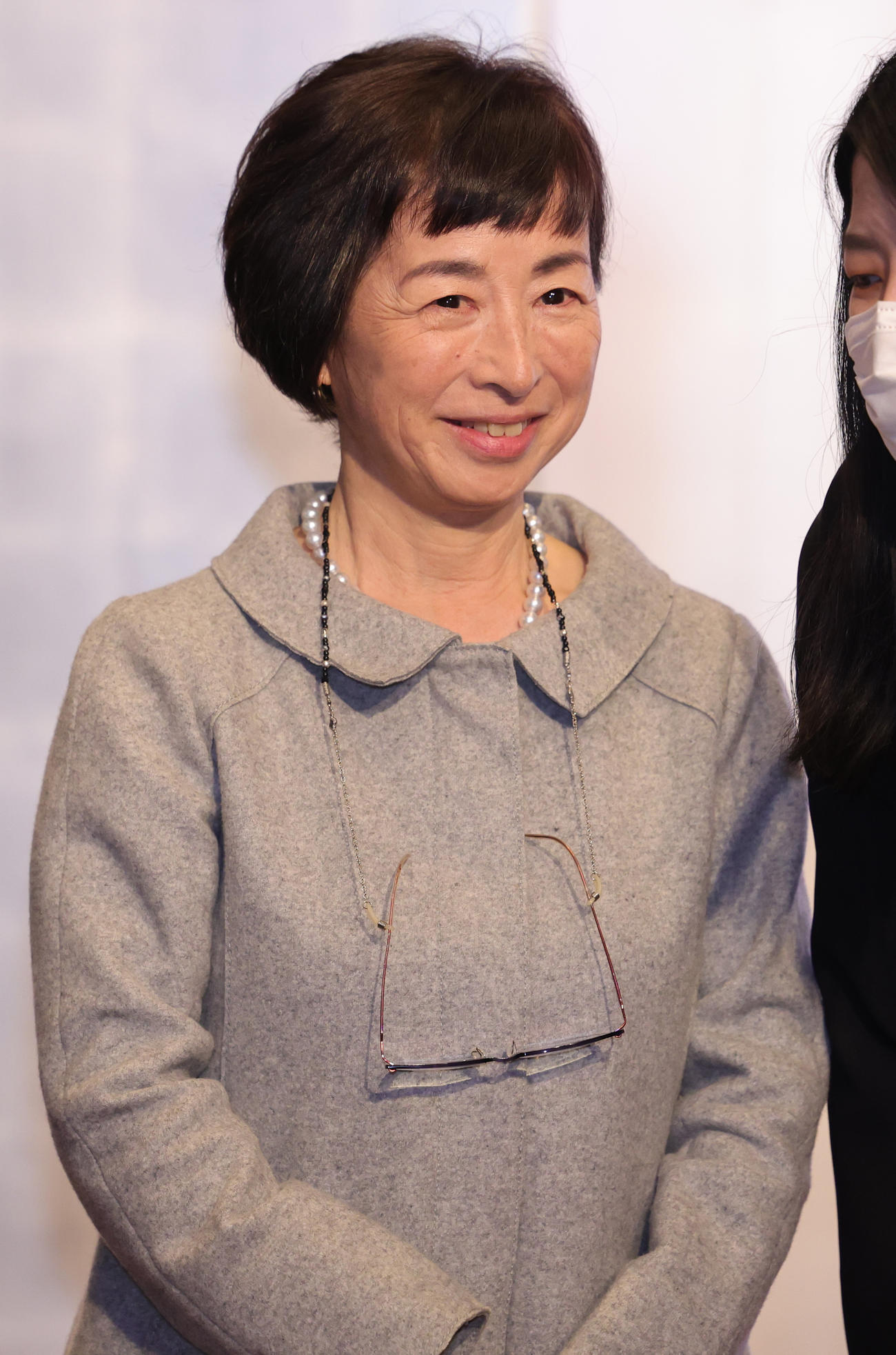 伊集院静さんお別れの会に参列した阿川佐和子（撮影・野上伸悟）