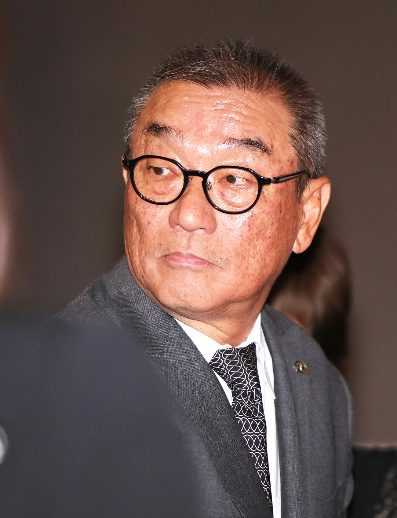 伊集院静さんお別れの会に参列した中野浩一氏（撮影・野上伸悟）