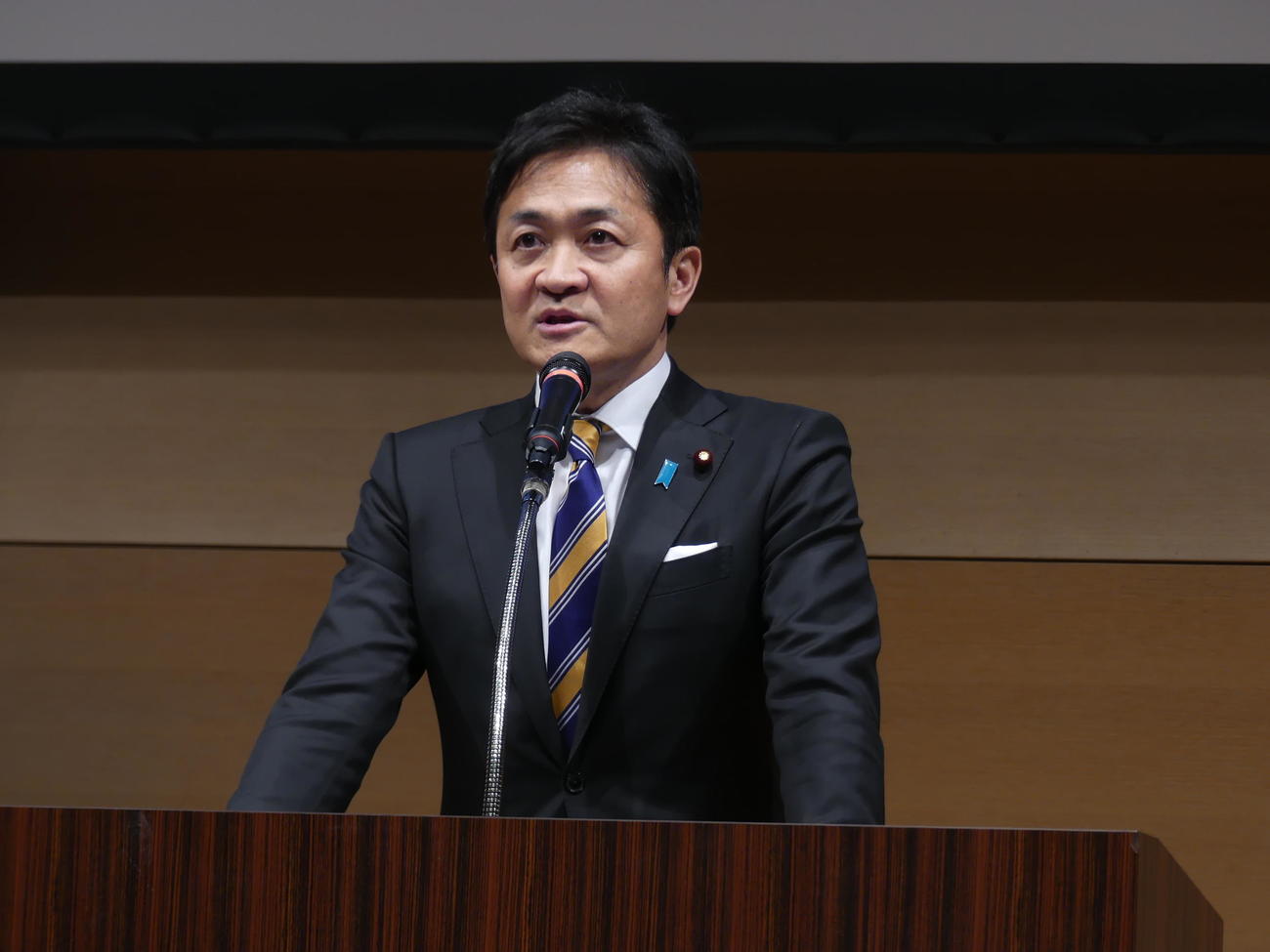 国民民主党の玉木雄一郎代表（2024年2月12日撮影）