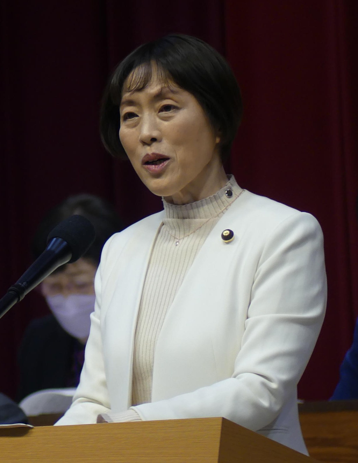 田村智子委員長（2024年1月18日撮影）