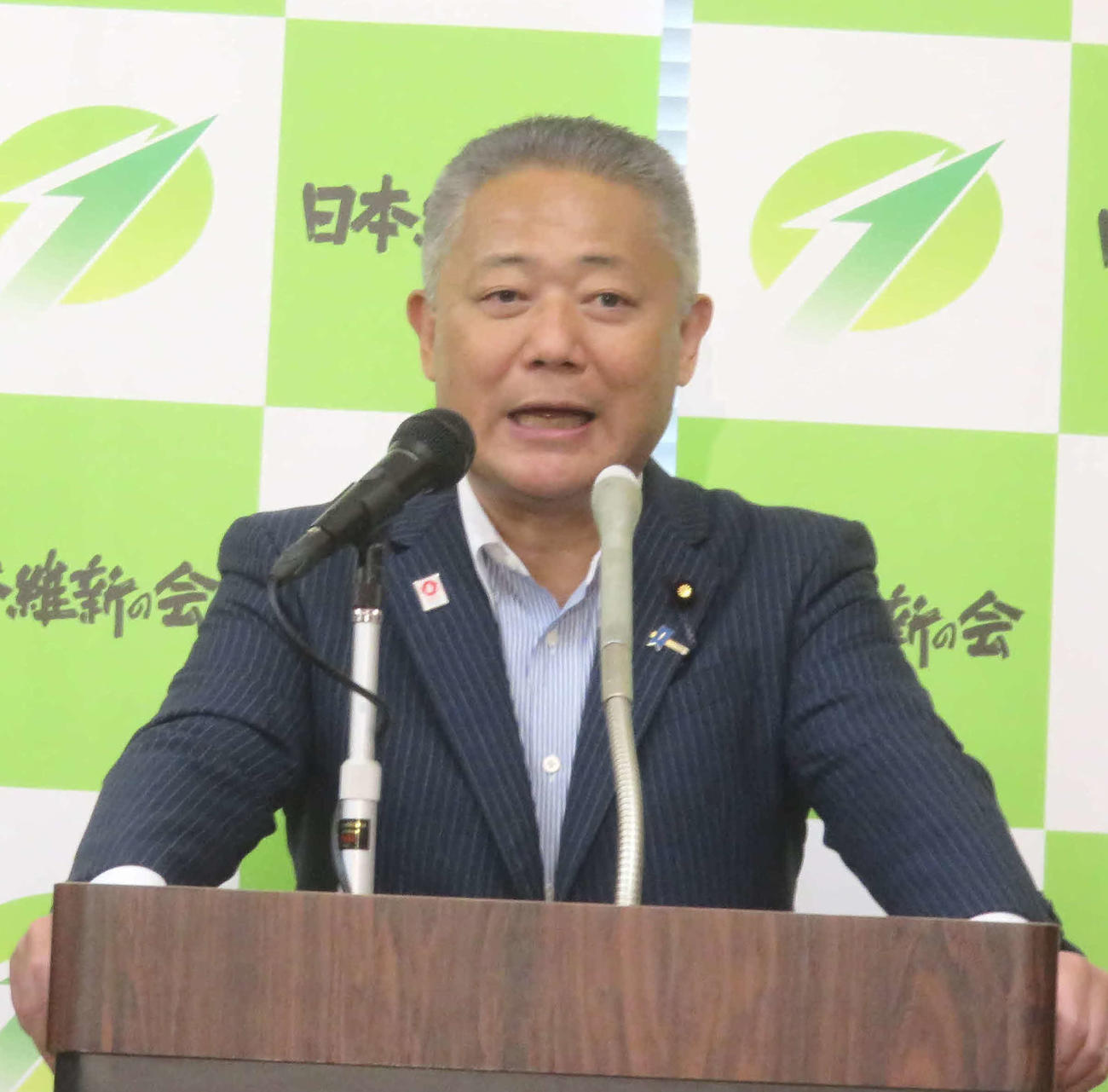 日本維新の会の馬場伸幸代表（2023年9月28日）