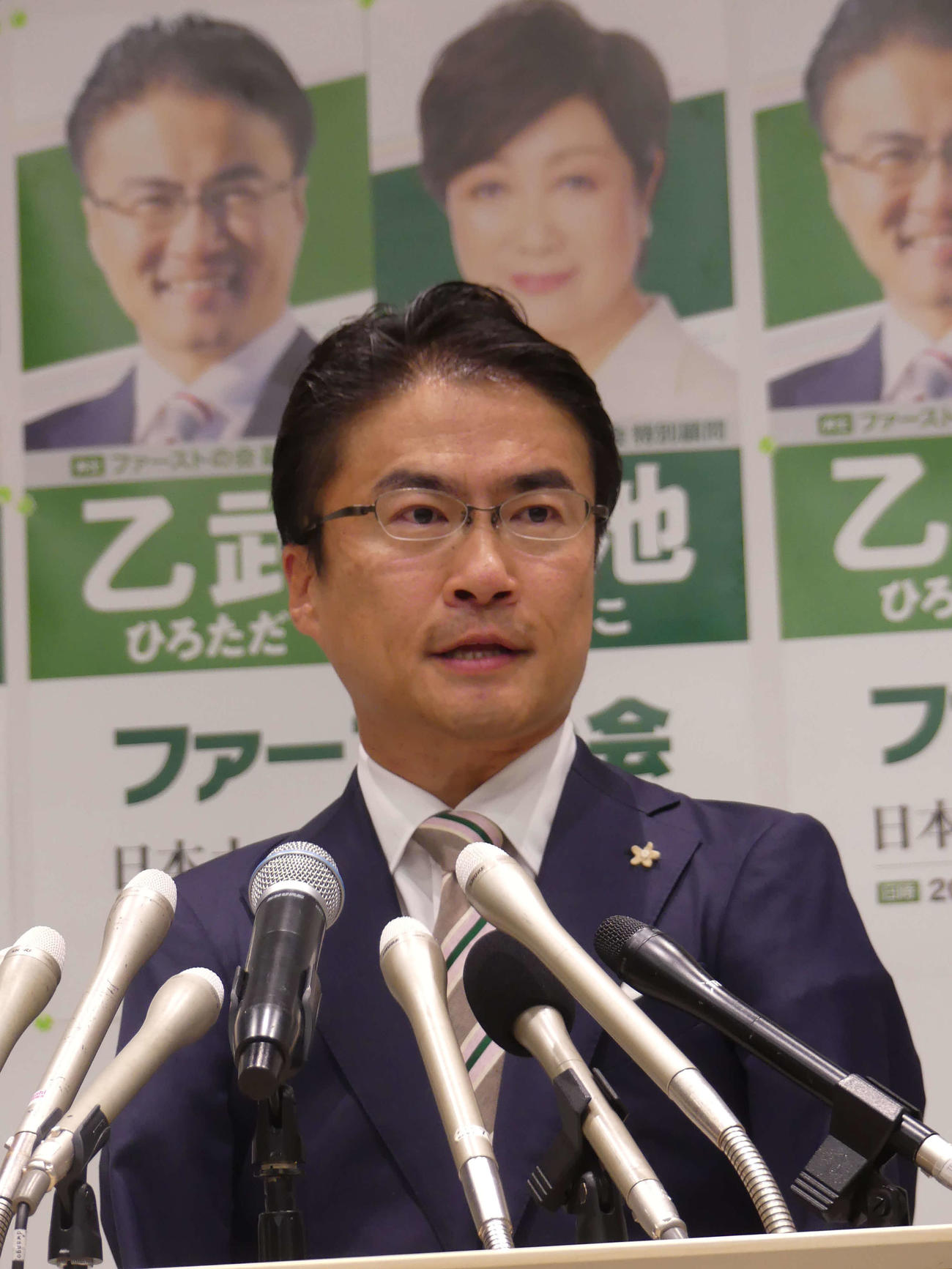 東京15区補選への出馬を正式表明した乙武洋匡氏（撮影・中山知子）