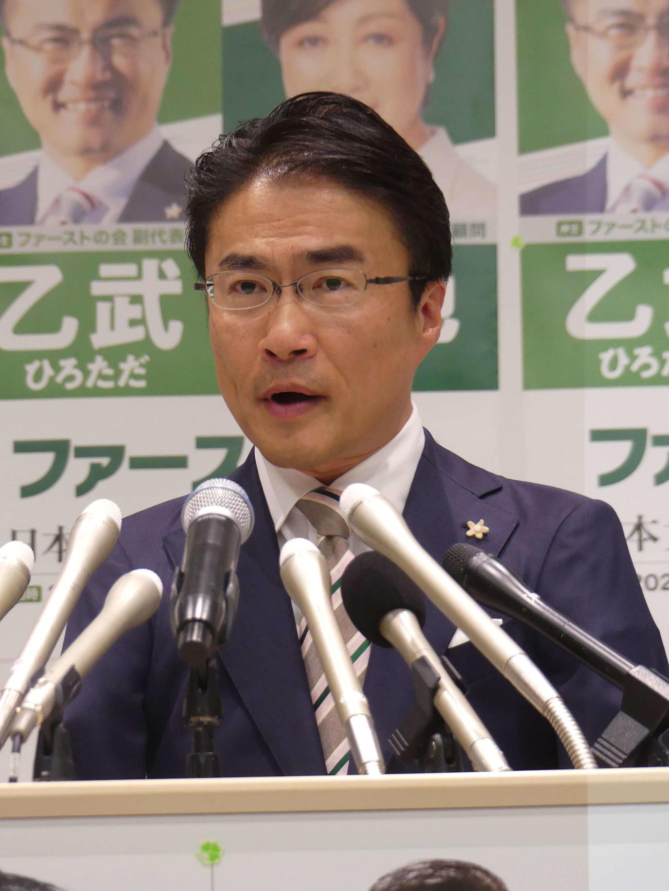 東京15区補選への出馬を正式表明した乙武洋匡氏（撮影・中山知子）