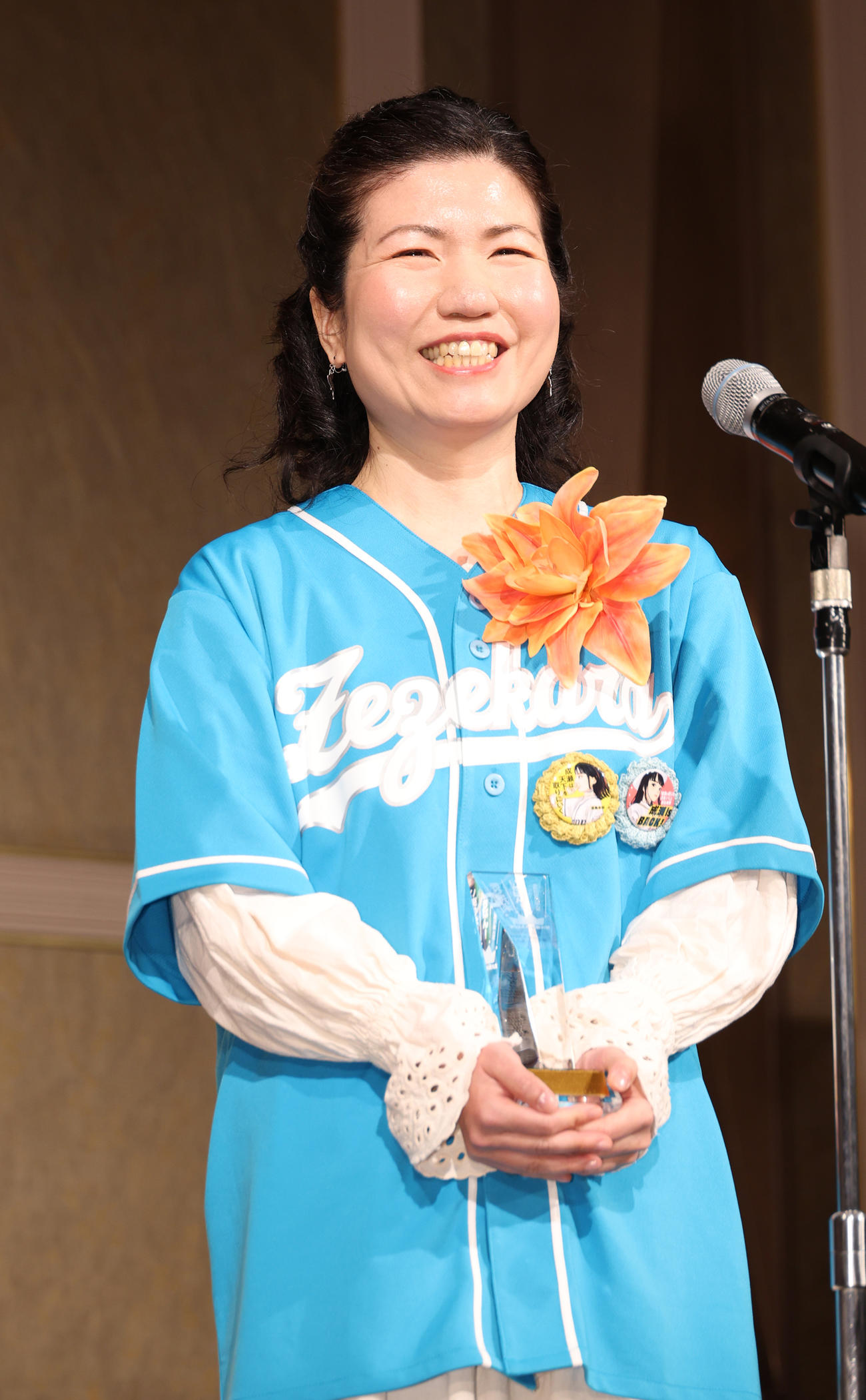 2024年本屋大賞を受賞した「成瀬は天下を取りにいく」の著者宮島未奈氏（撮影・中島郁夫）