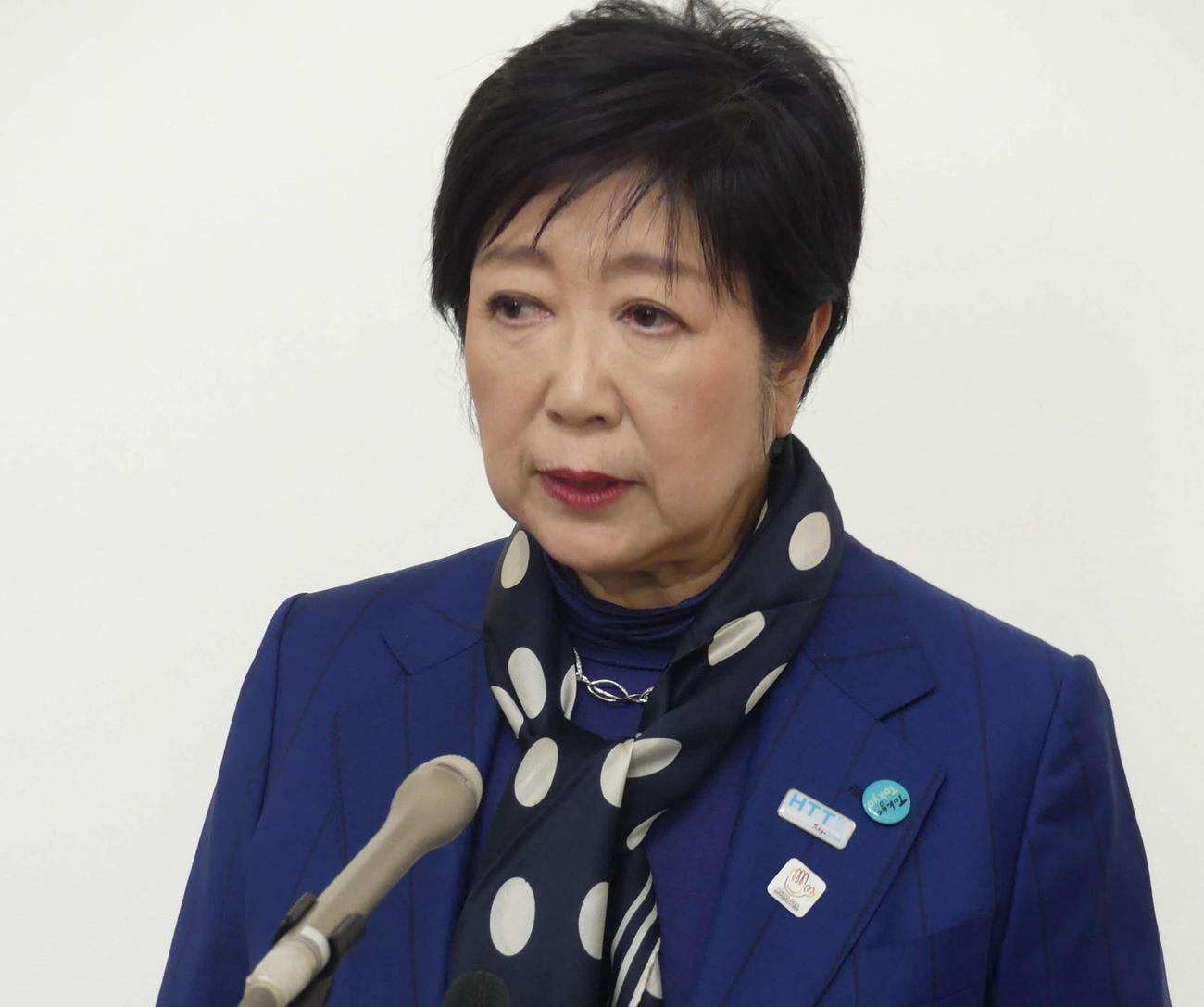 東京都の小池百合子知事（2024年3月28日撮影）