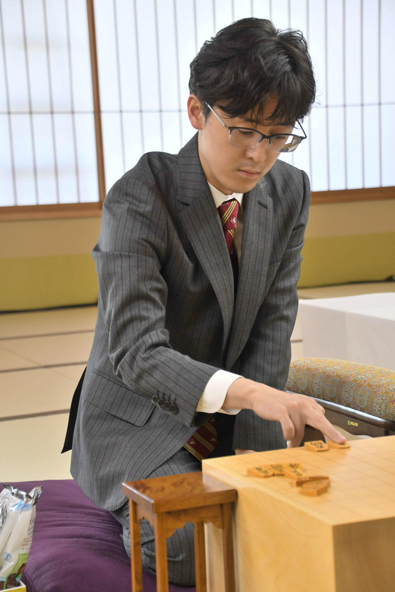 第9期叡王戦5番勝負第2局の前日検分を行った伊藤匠（たくみ）七段（日本将棋連盟提供）